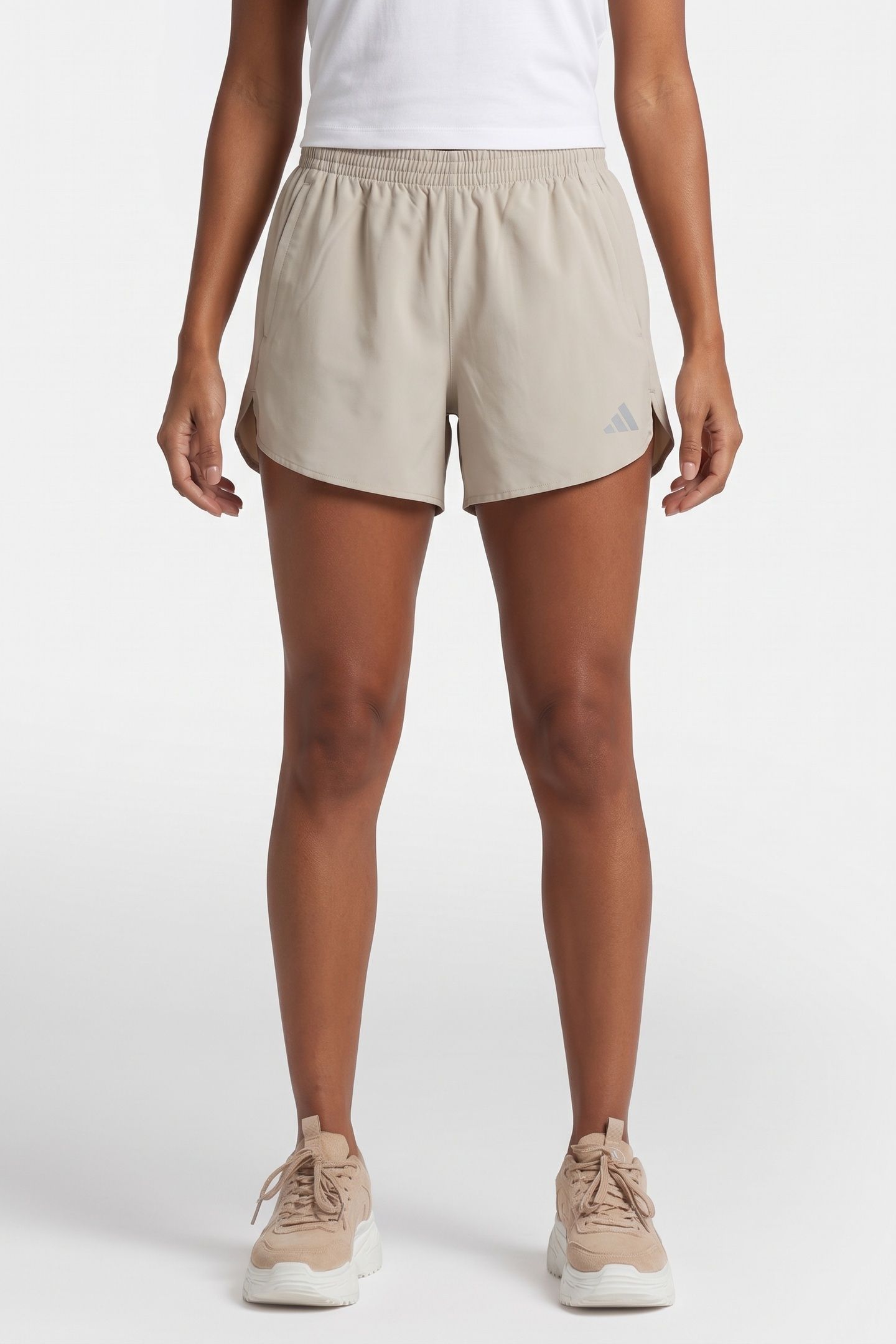 UNISEX PERFORMANCE RUN IT SHORT PUTTY GREY 1