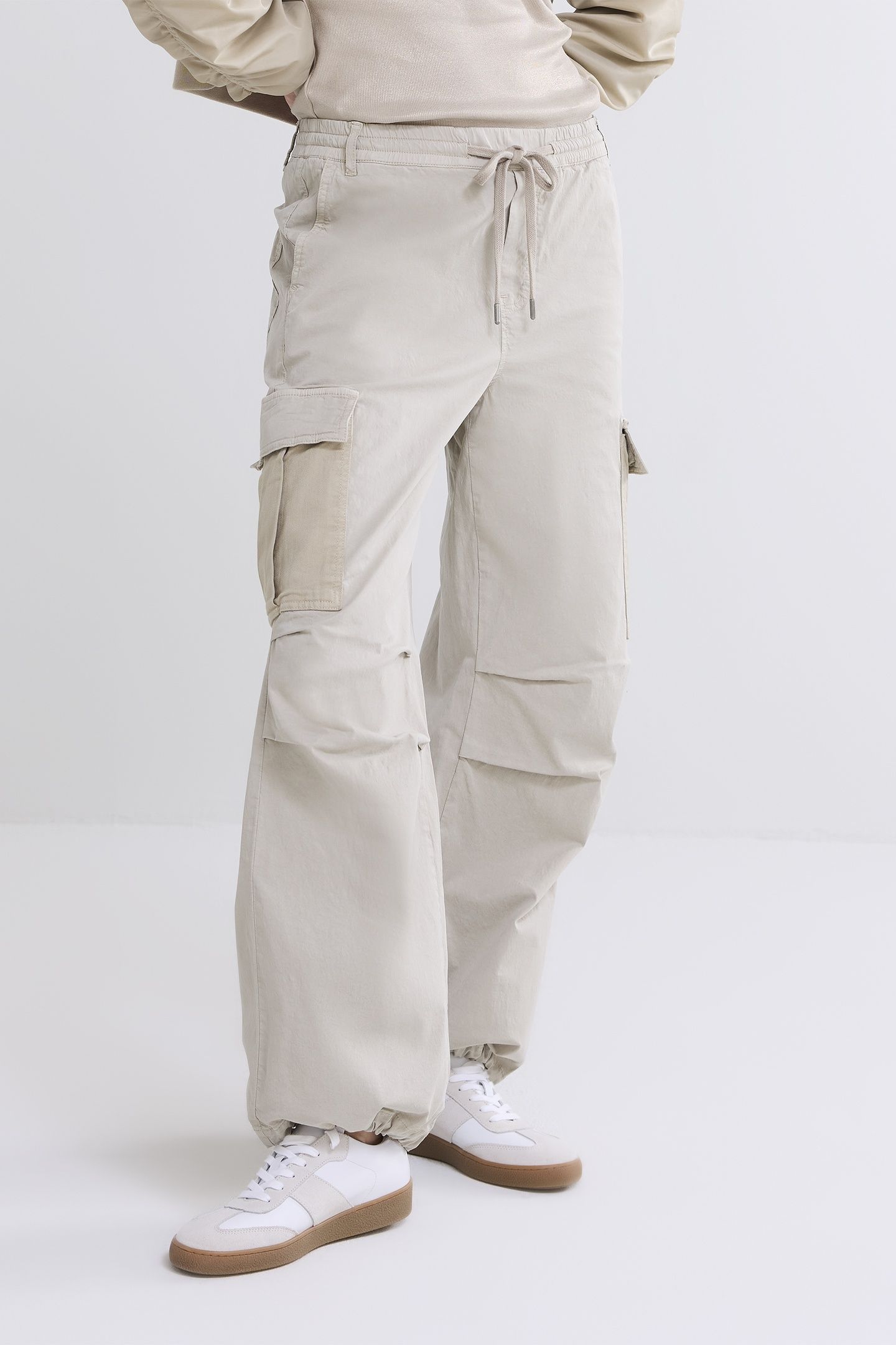CARGO PANTS BRISK STRETCH COTTON TWILL CASHMERE 1