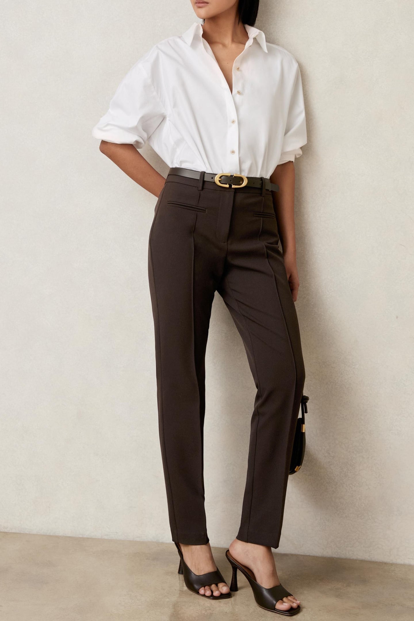 TAPER TROUSER CHOCOLATE BROWN 3