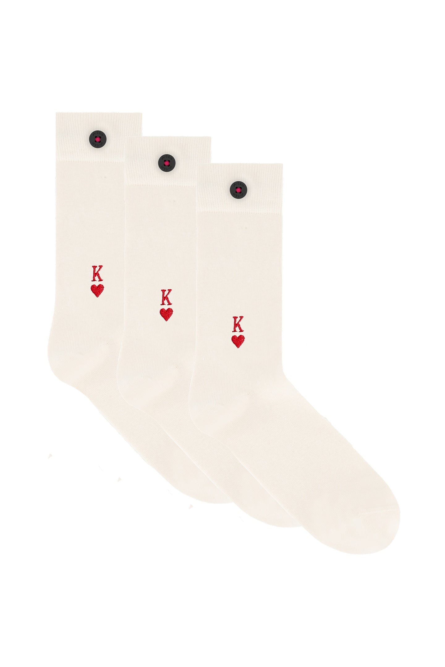 A-DAM 3-PACK CASUAL SOCKS KENNY UNDYED 1