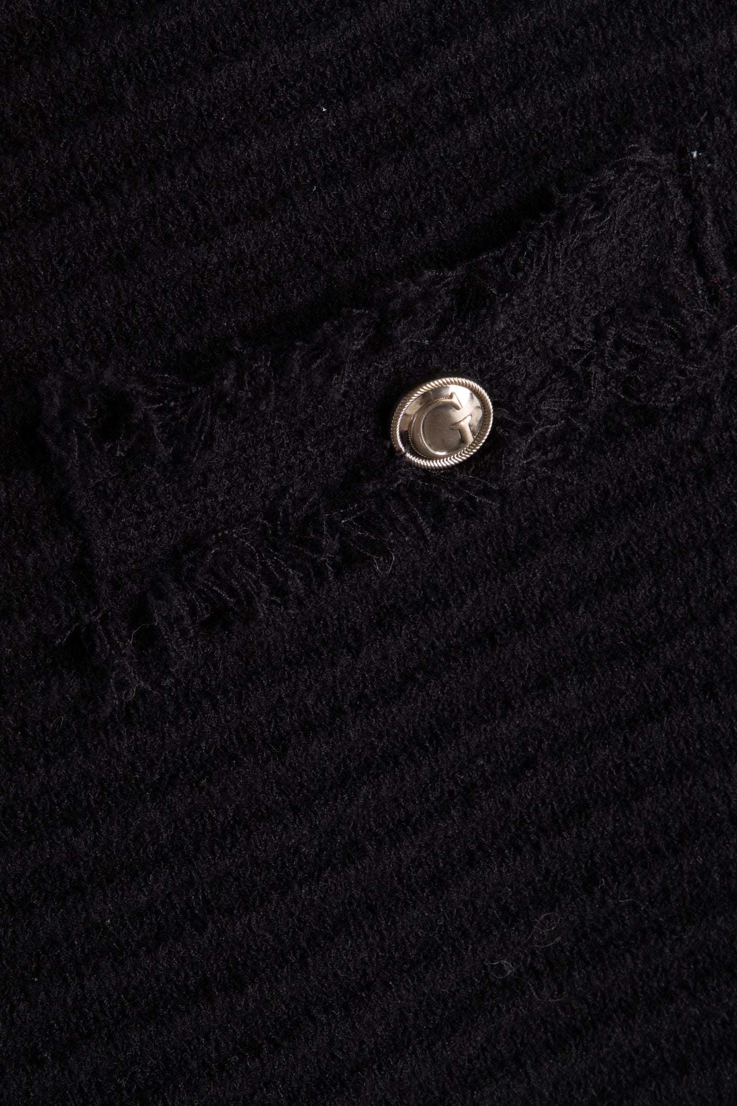 MALINA OTTOMAN BOUCL JET BLACK A996 4