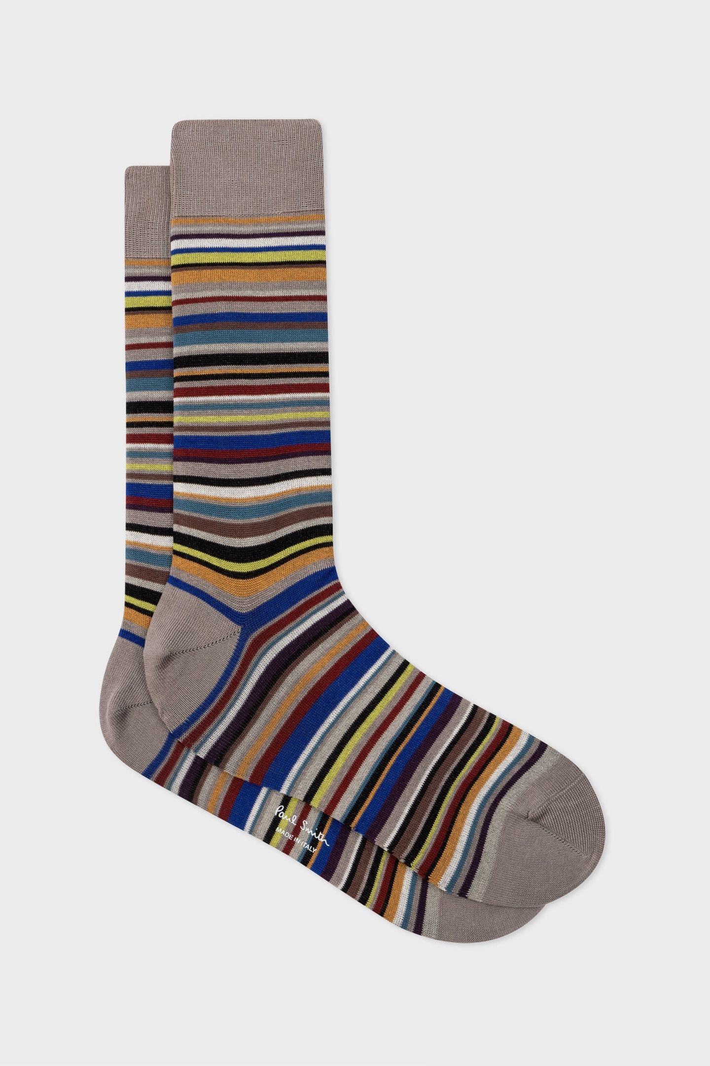 MEN SOCK FARLEY STRIPE SLATE 3