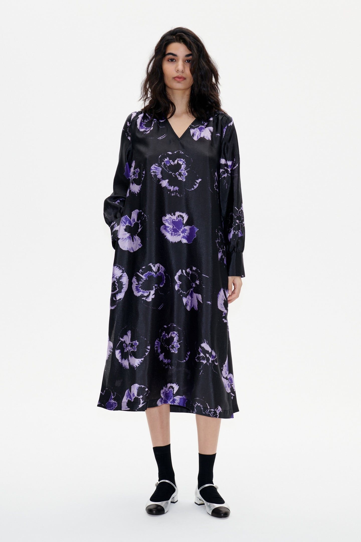 ARADINA DRESS PURPLE PANSY 1