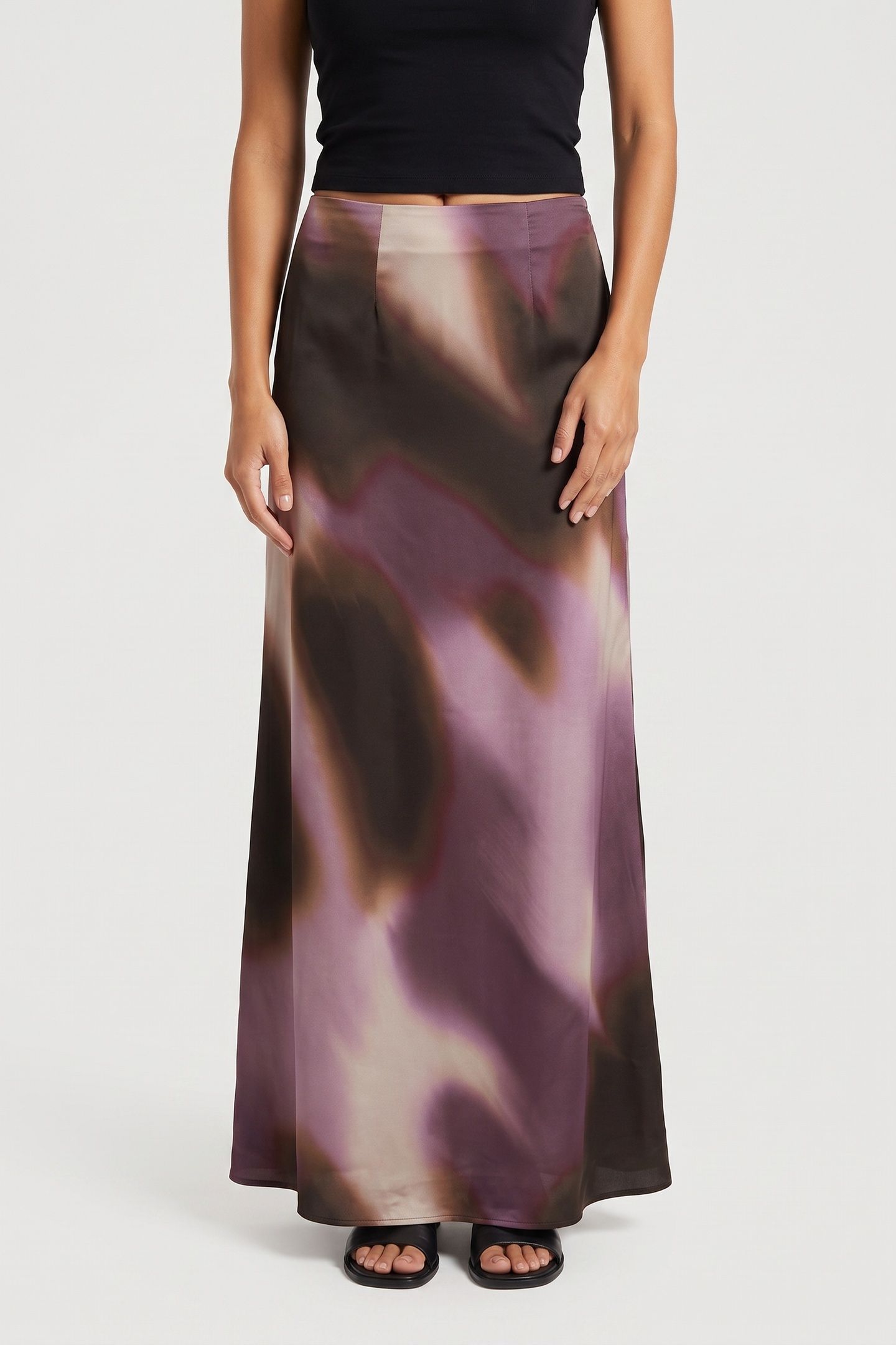 ALANIS MIDI SKIRT WINTERY LIGHTS PURPL 1