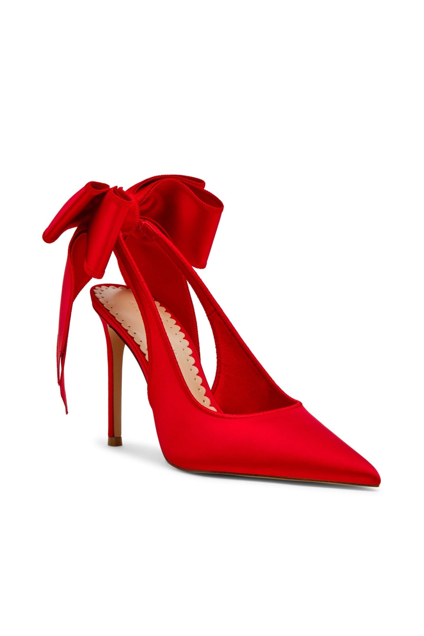 TEACUP PUMPS RED SATIN 2
