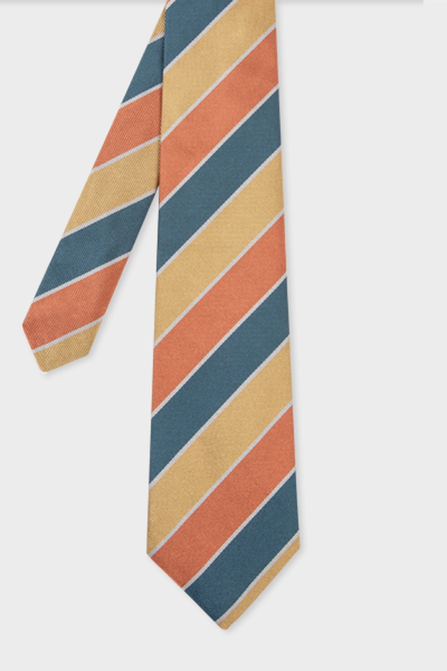 MEN TIE CLUB STRIPE ORANGE 3