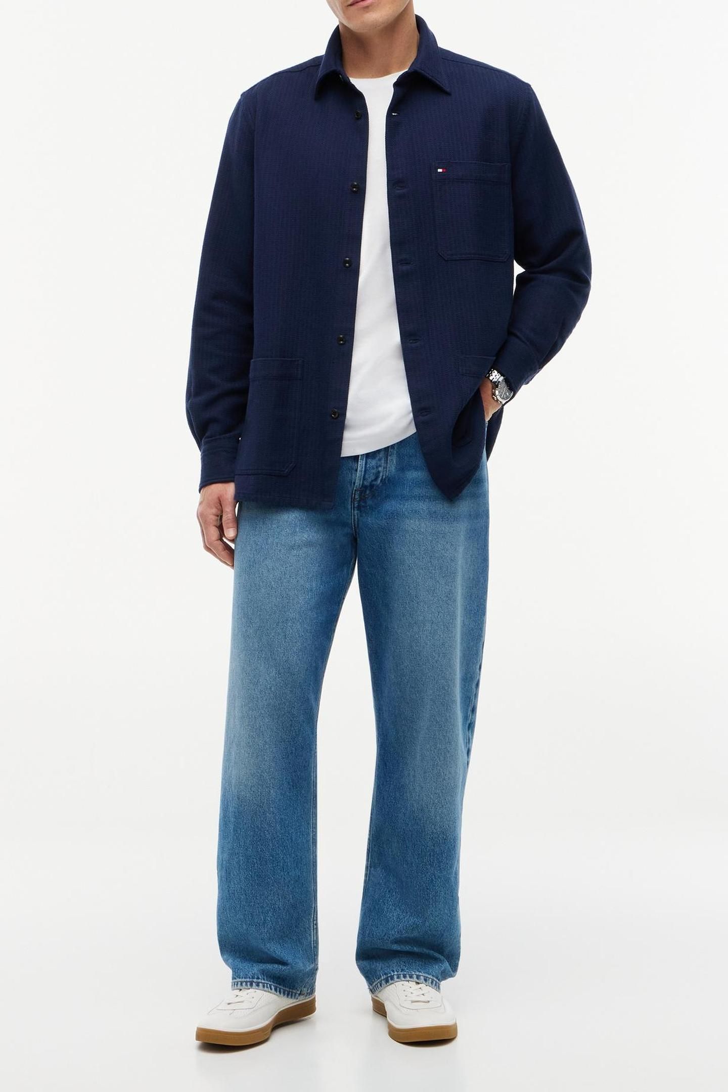 COTTON OVERSHIRT CARBON NAVY 2