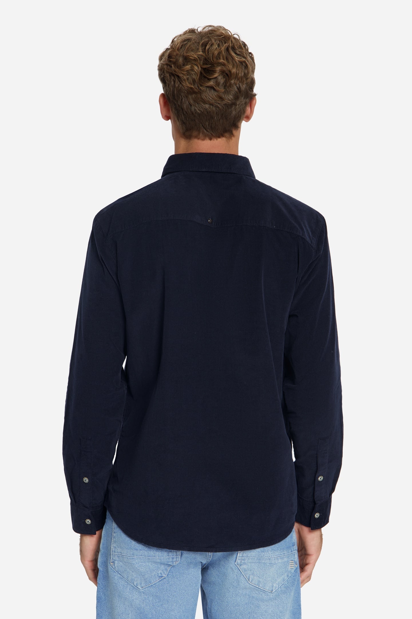 SHIRT BABY CORDUROY CHEST POCKETS DARK NIGHT 4