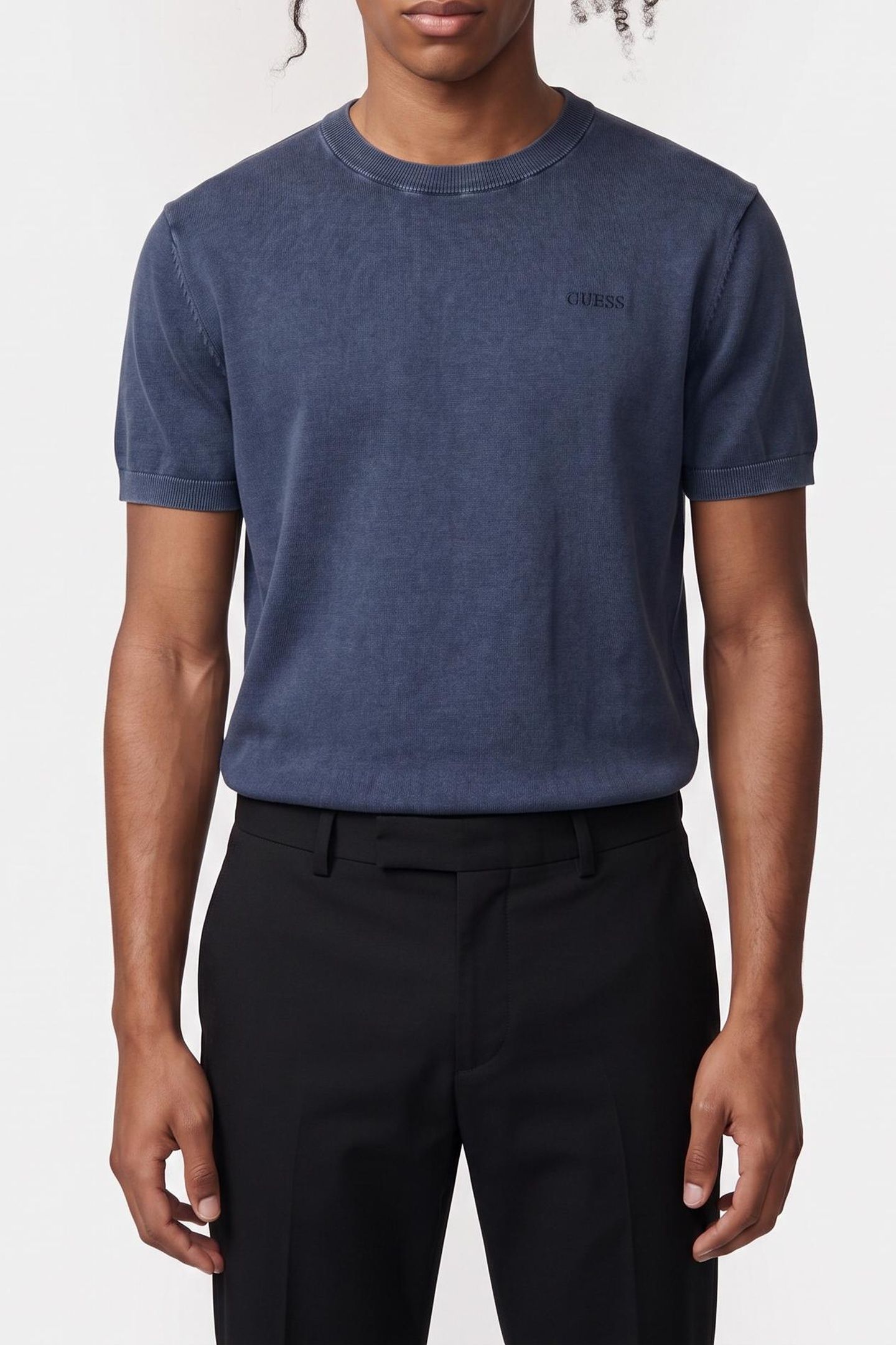 CORNELL WASHED SS T- CAVE BLUE 1