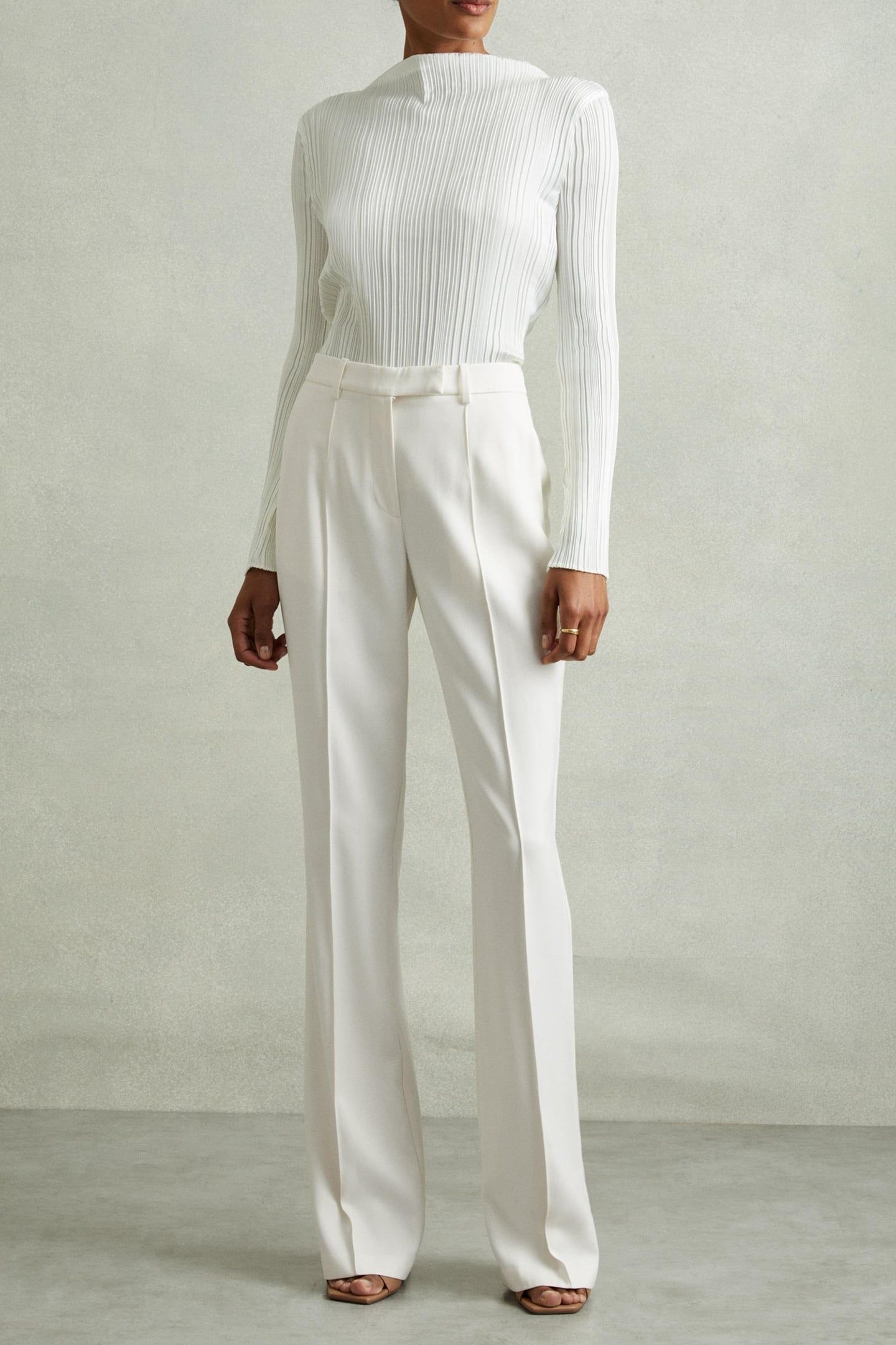 FLARE TROUSER CREAM 3