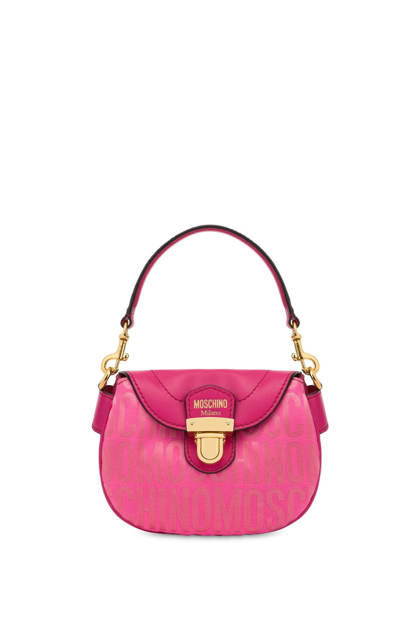 SMALL ALLOVER LOGO HANDBAG PINK 1