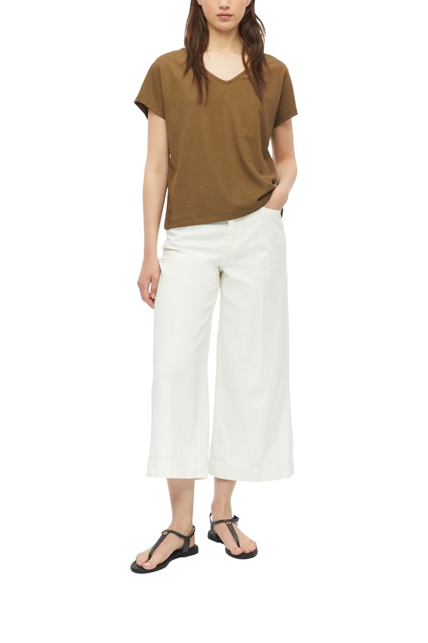 S.OLIVER T-SHIRTS BROWN 2