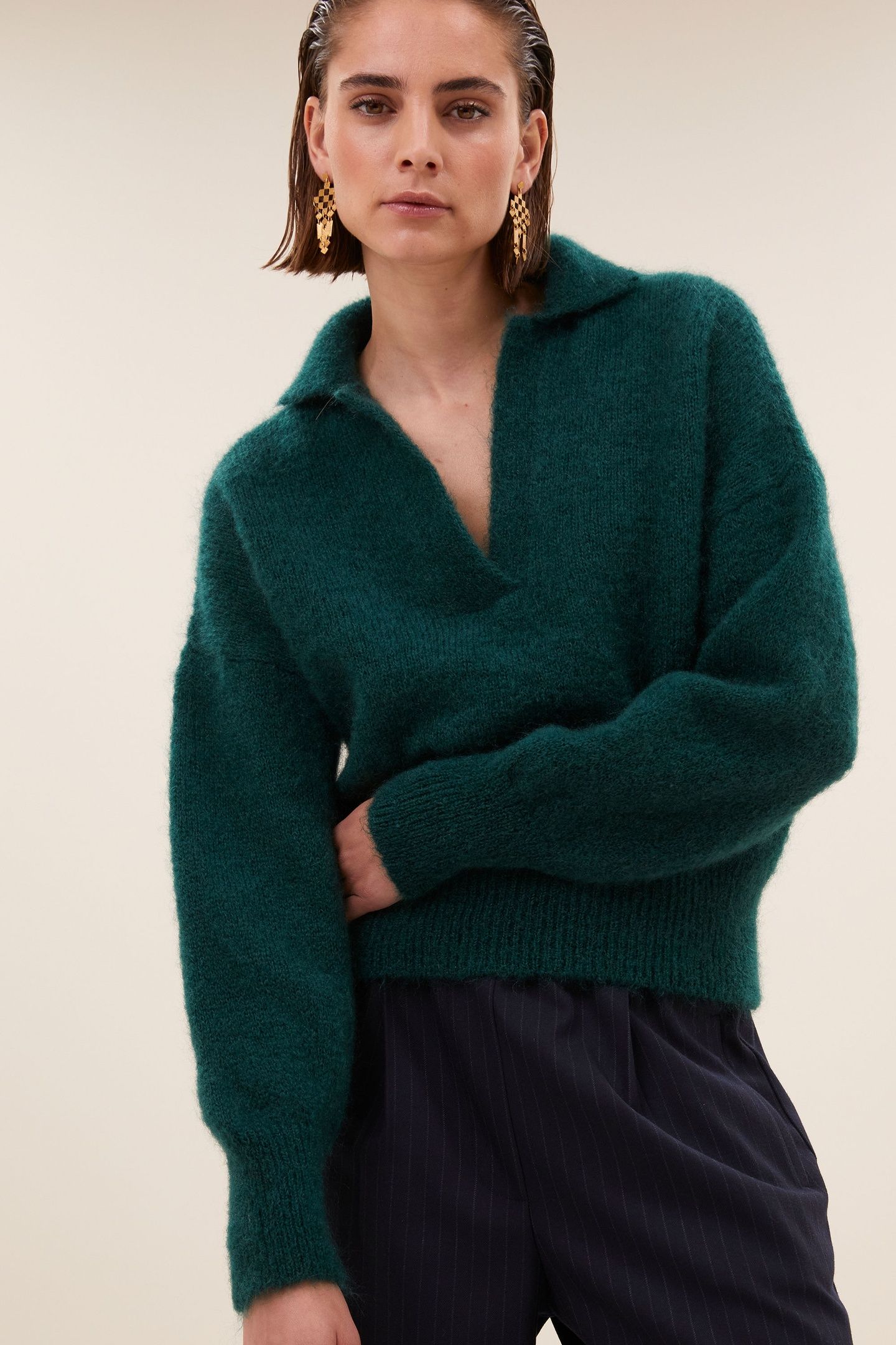 POLO PULLOVER DARK GREEN 4