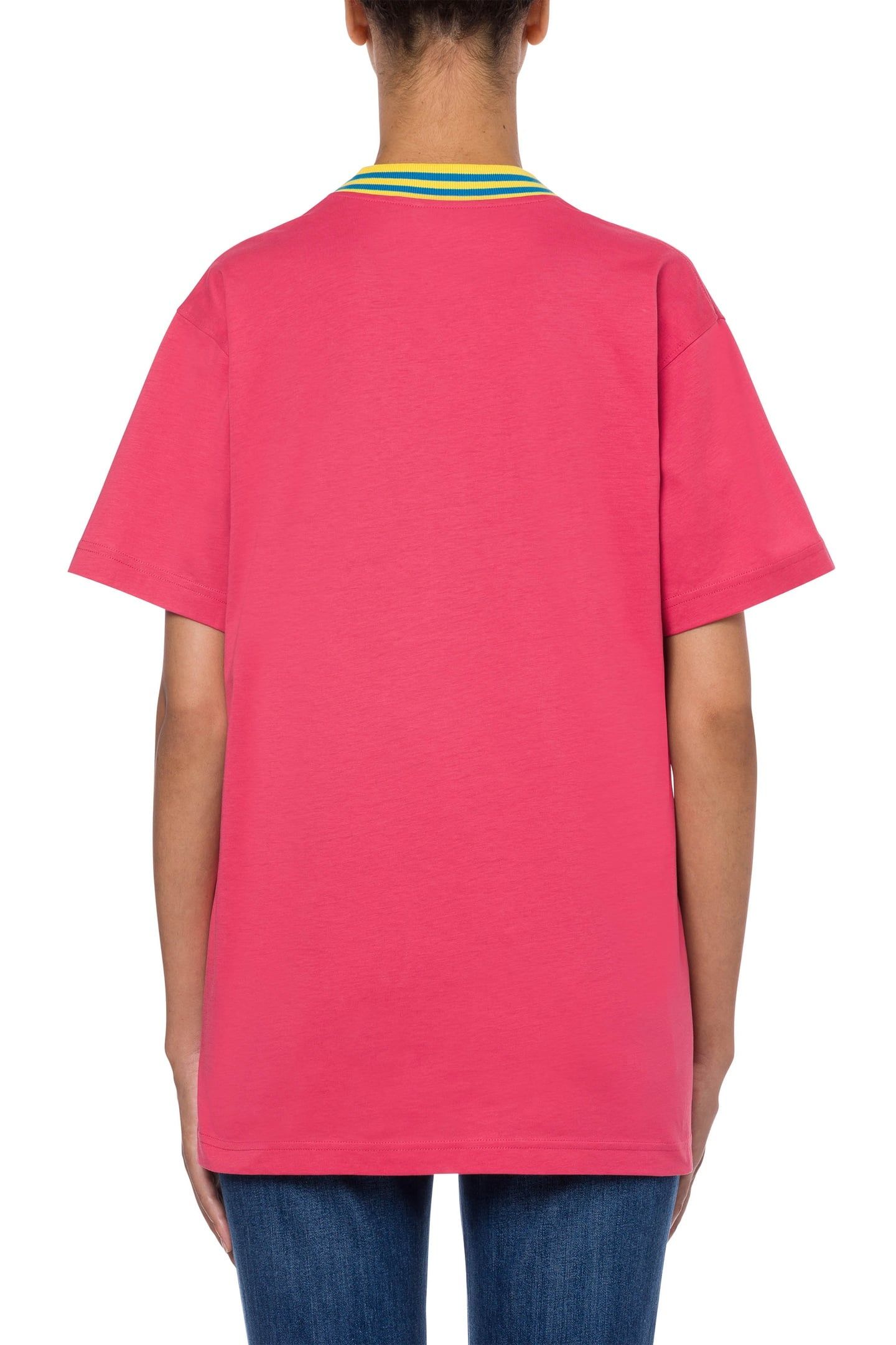 VARSITY TEDDY BEAR ORGANIC JERSEY T-SHIRT PINK 2