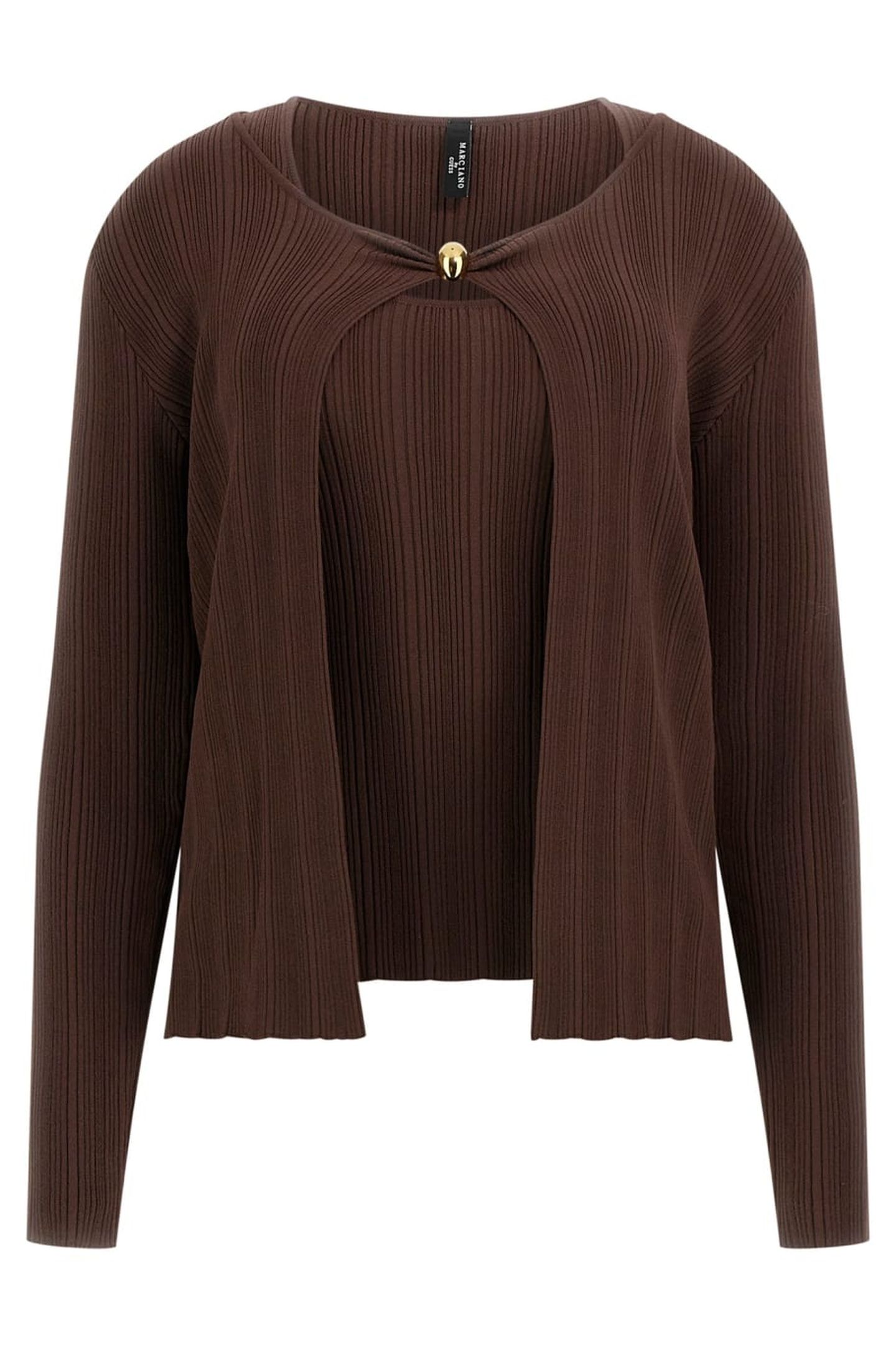 KATHLEEN RIBBED TWIN RICH BROWN 7