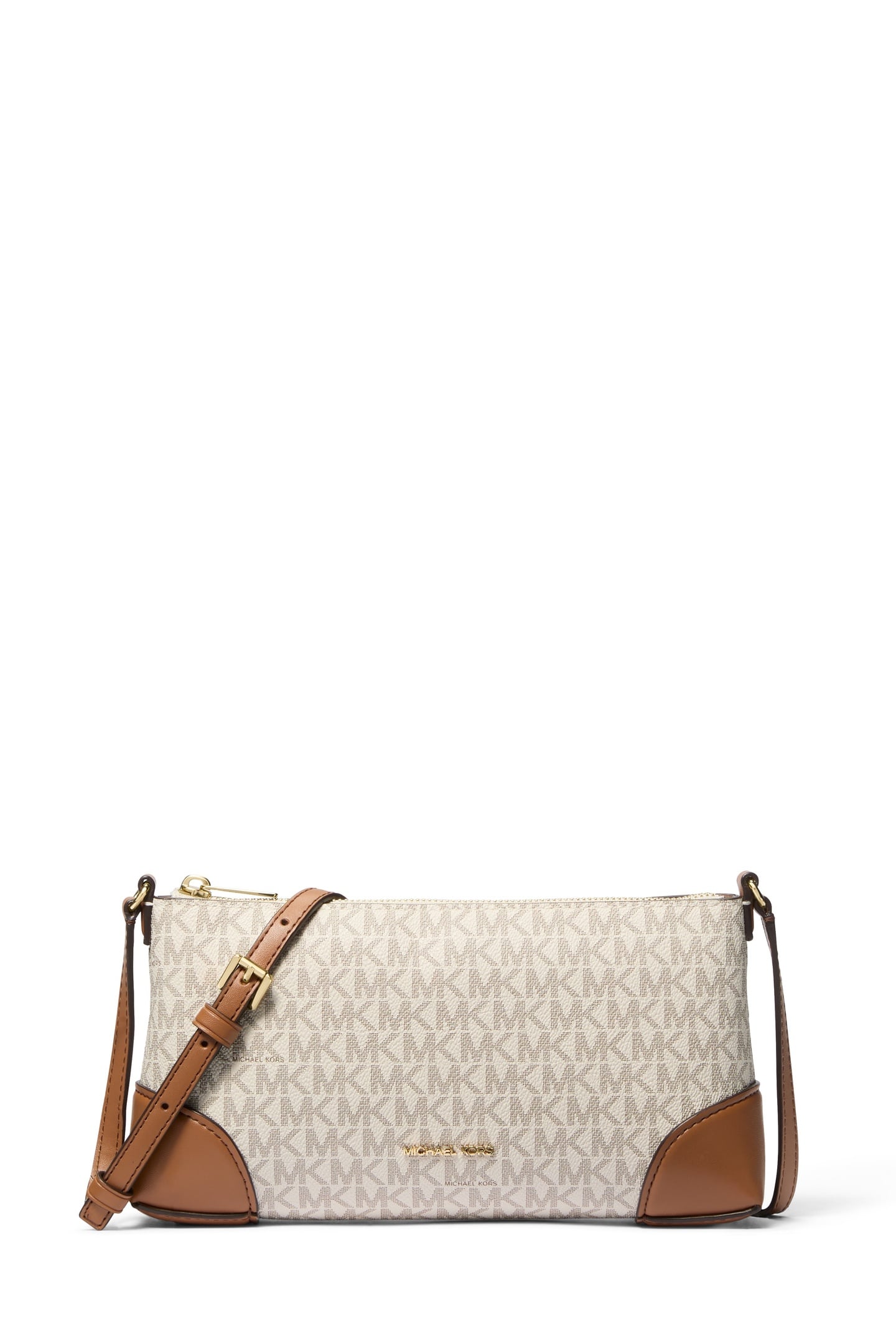 SMALL ZIP CROSSBODY VANILLA/ACORN 1