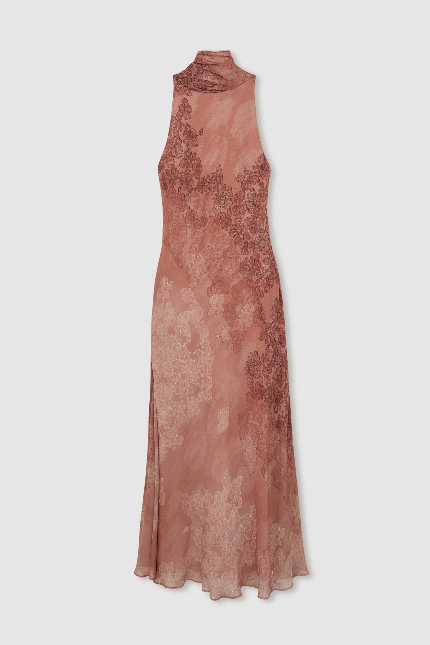 PRINTED SCARF DRESS PALE PINK 3