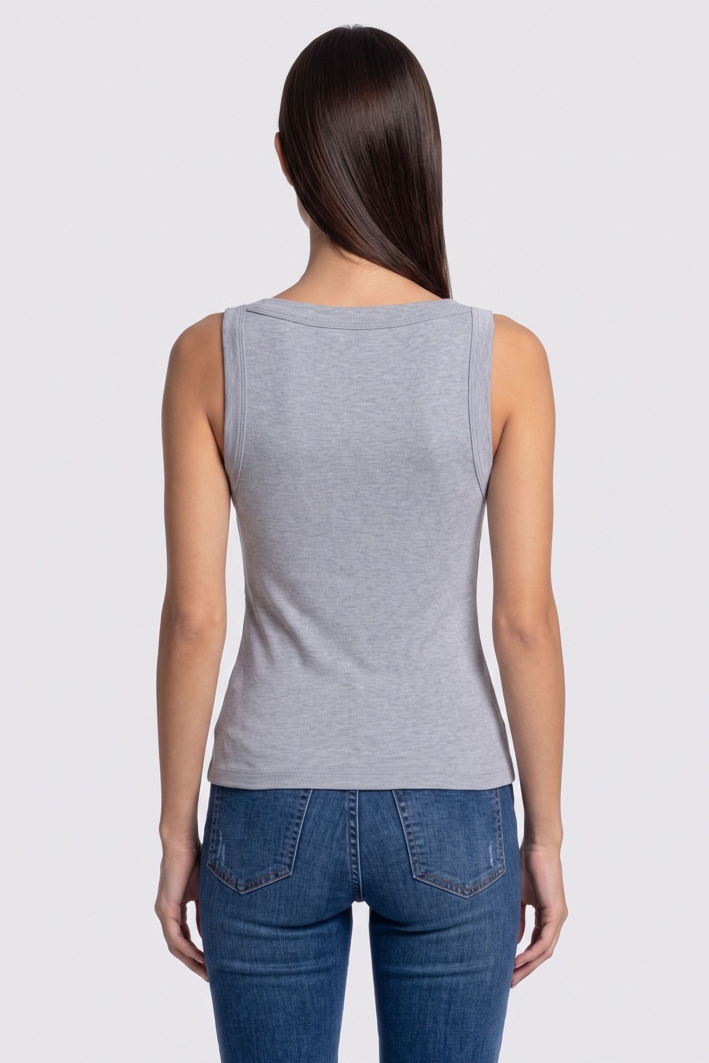 TINA RIBS TANK TOP NIMBUS BLUE 2