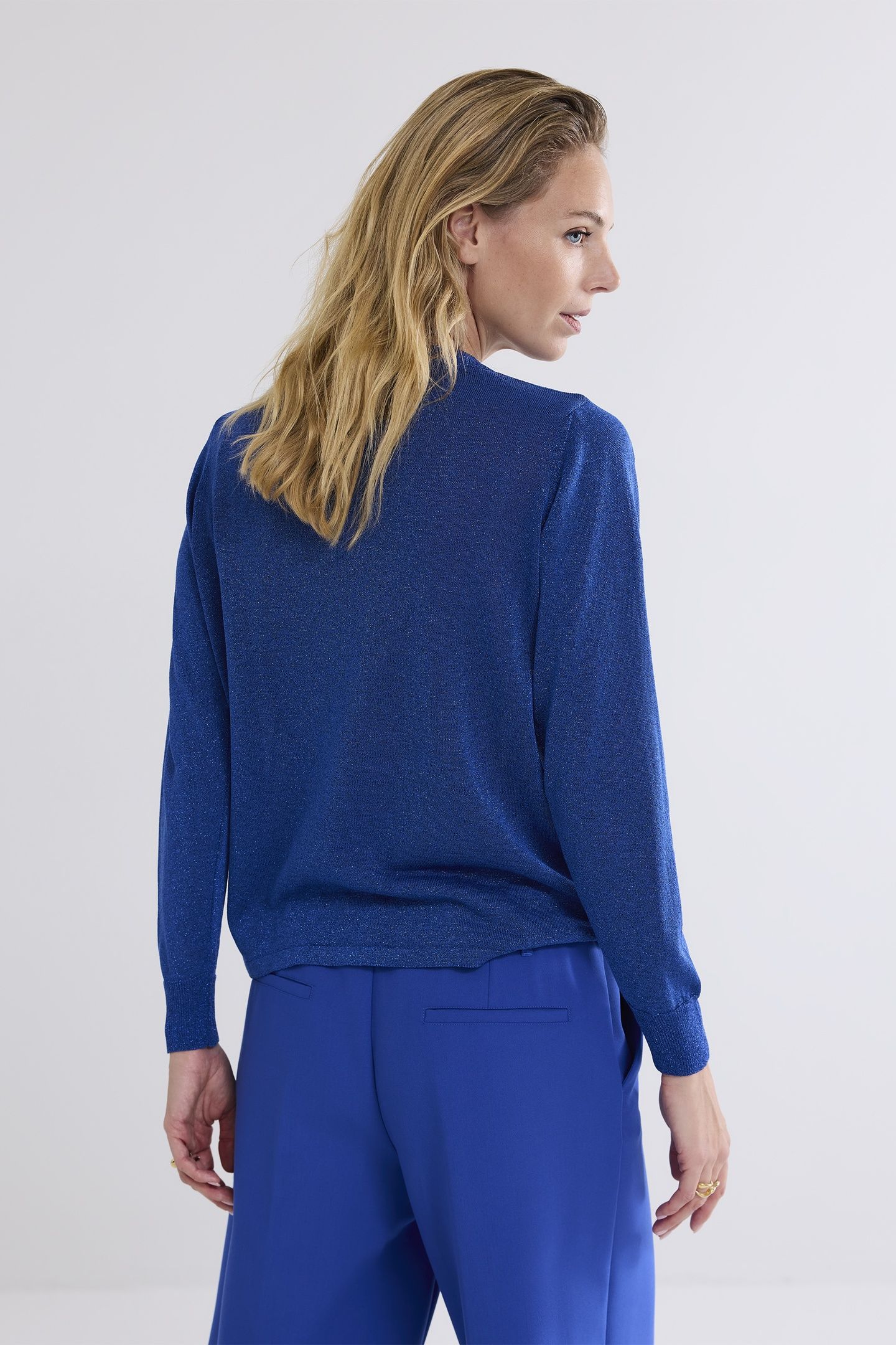 SWEATER LUREX KNIT ROYAL BLUE 3