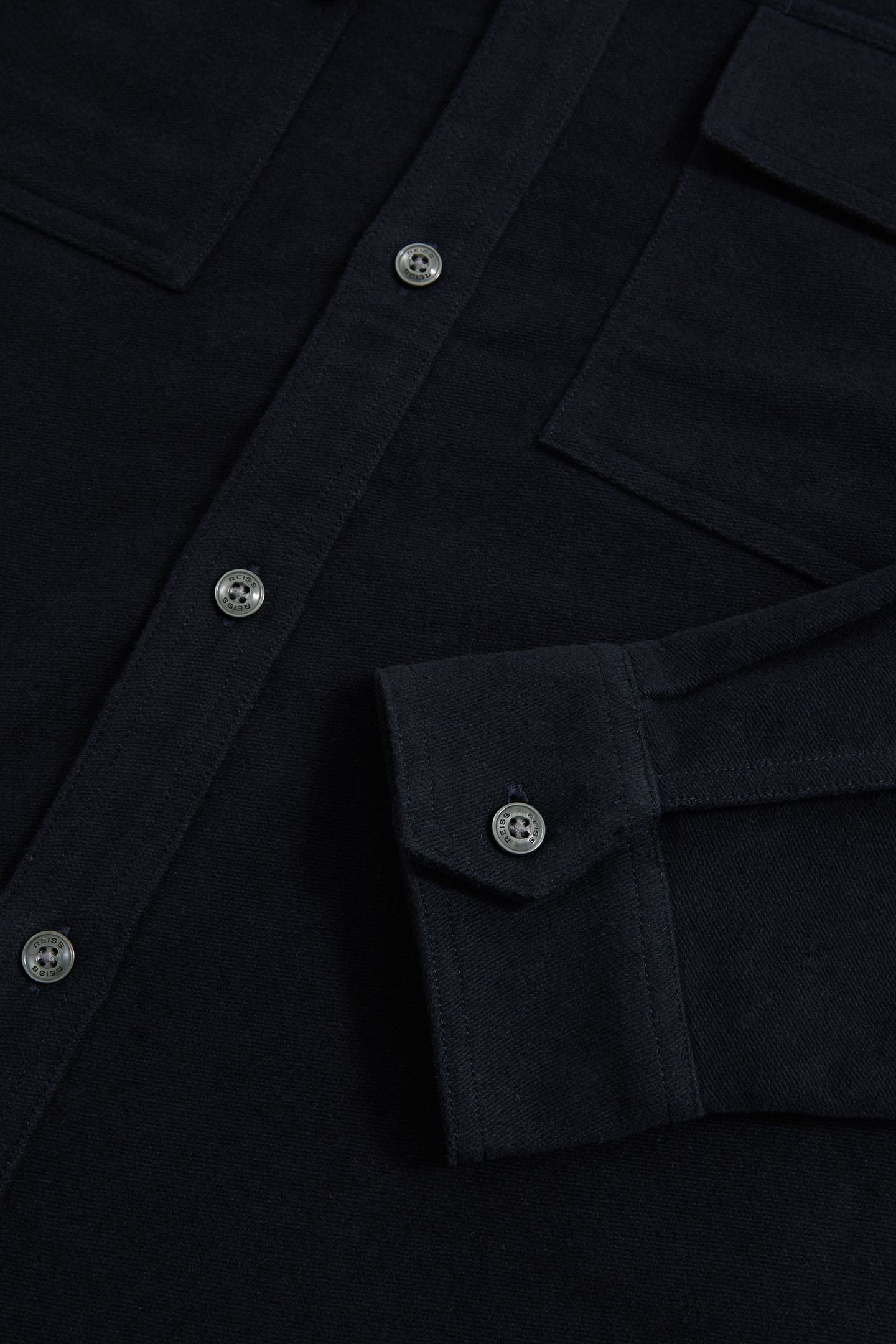 LS TWIN POCKET MOLESKIN OVERSHIRT NAVY 6