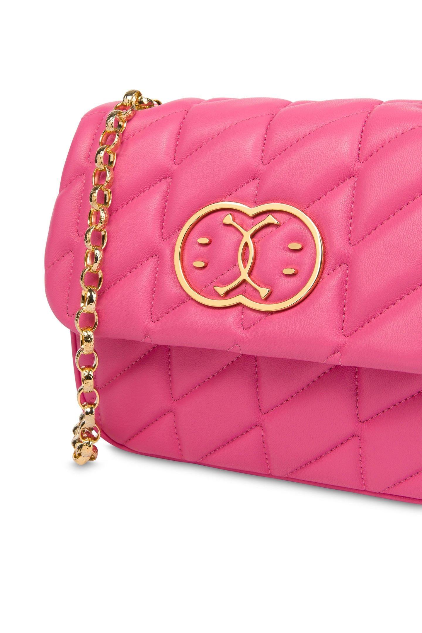 DOUBLE SMILEY® QUILTED SHOULDER BAG PURPLE 4