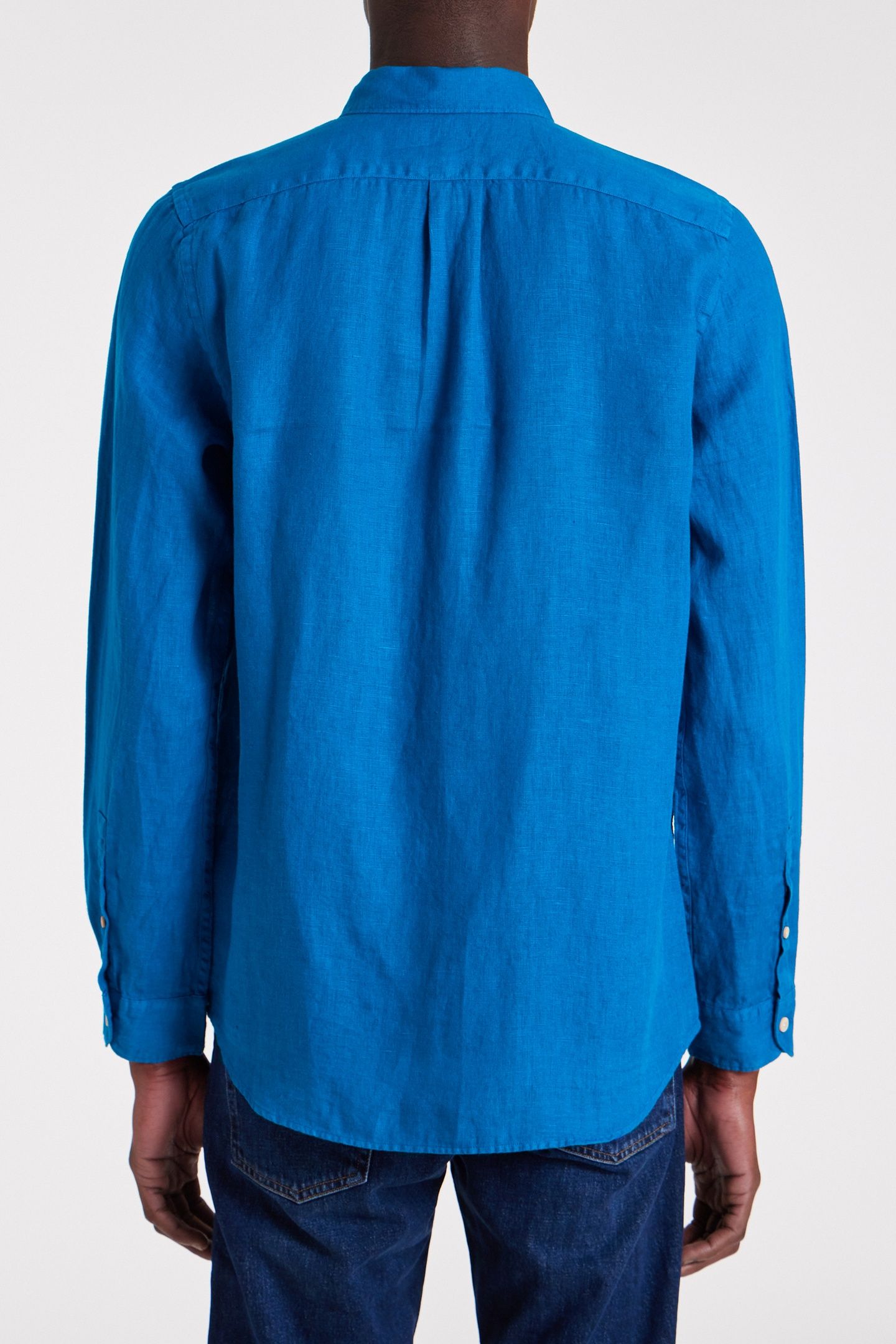 MENS L/S REGULAR FIT SHIRT COBALT BLUE 2
