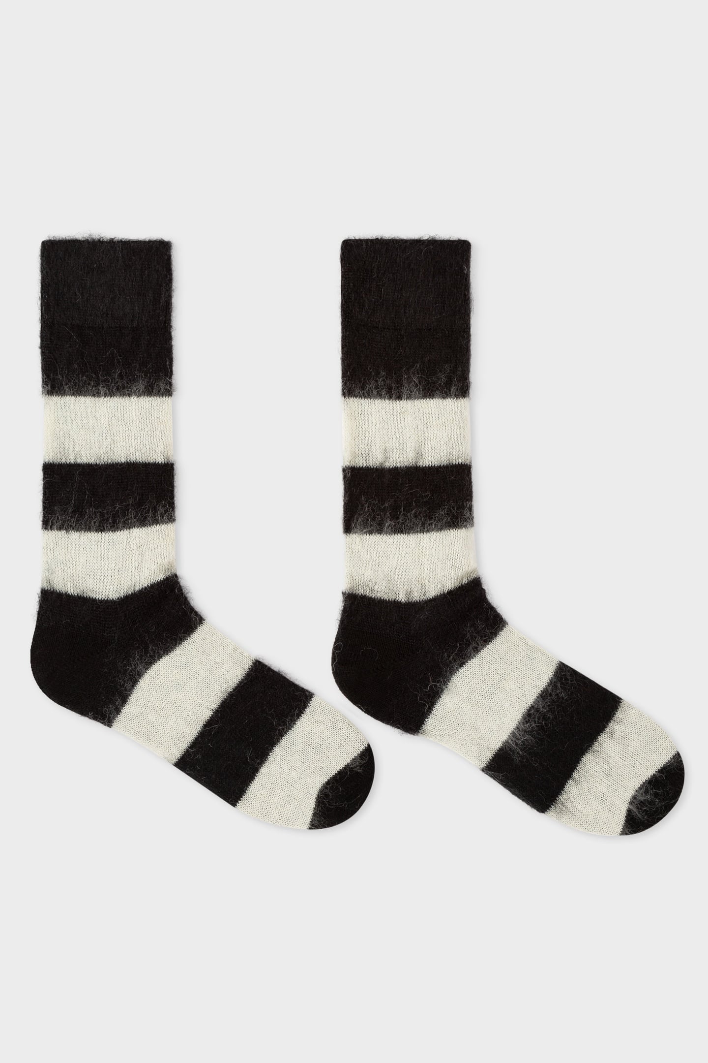 MEN SOCK TOX MOHAIR BLACK 1