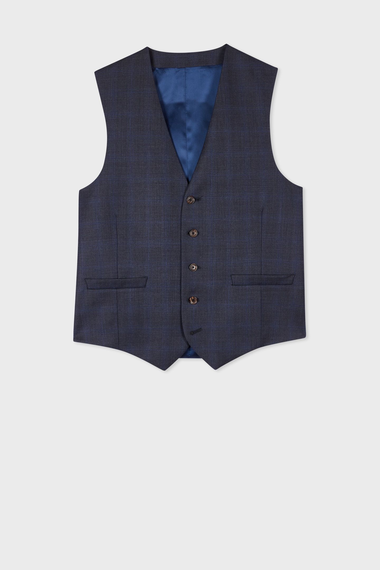 MENS TAILORED FIT 3PC 2 BUTTON SUIT VERY DARK NAVY 5