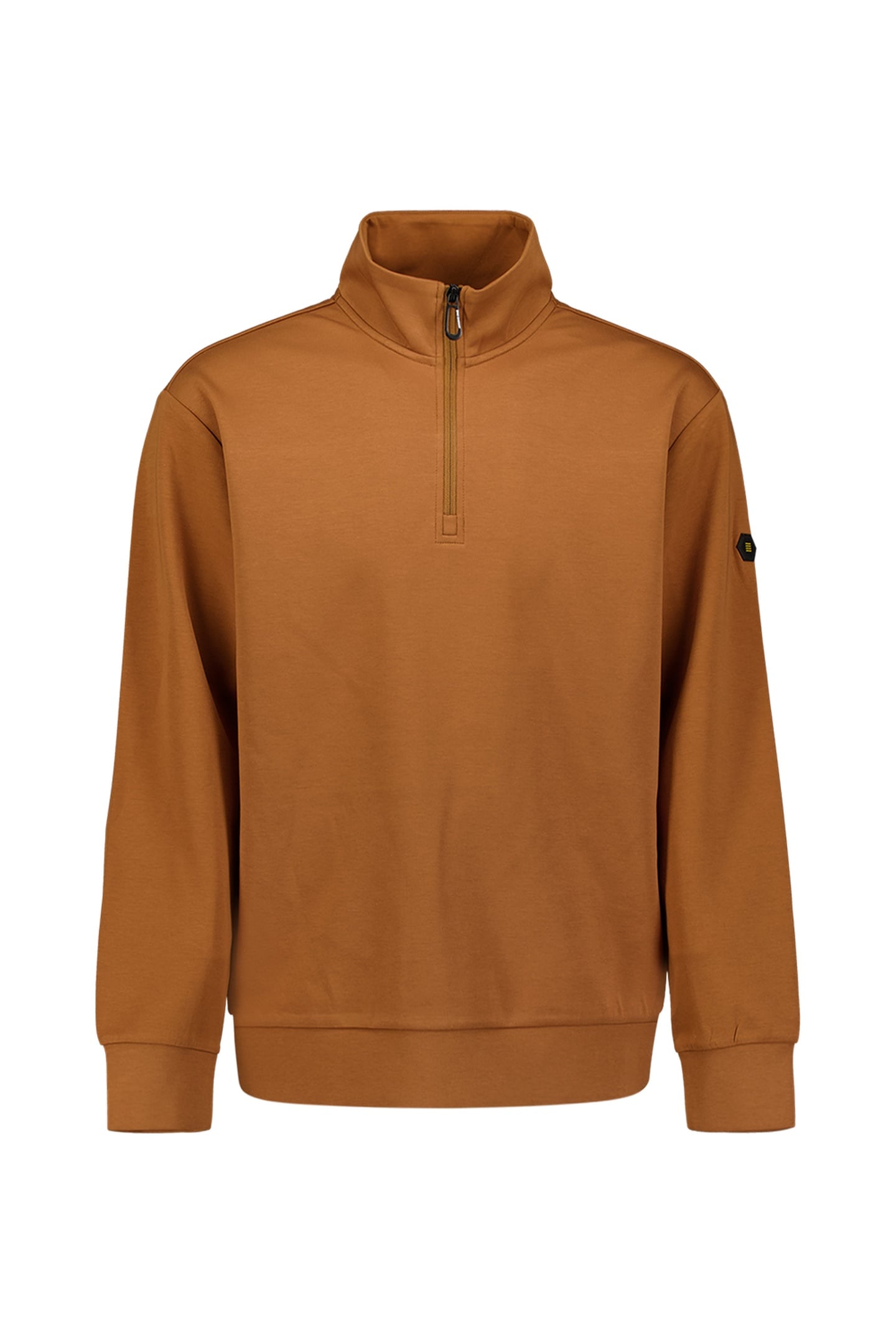 SWEATER HALF ZIP CARAMEL 4