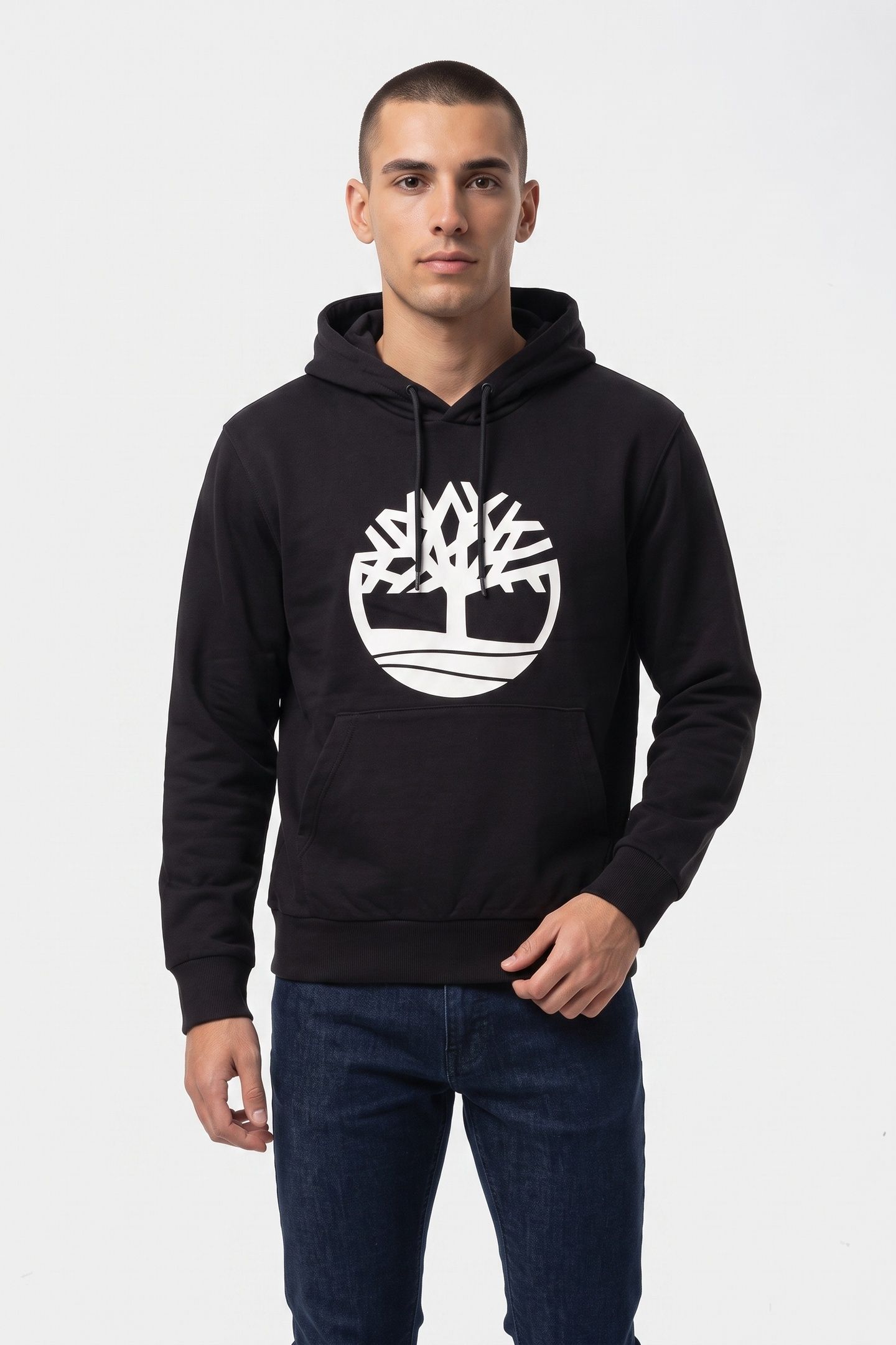 NORTHWOOD TREE LOGO BB HOODIE BLACK/WHITE 1