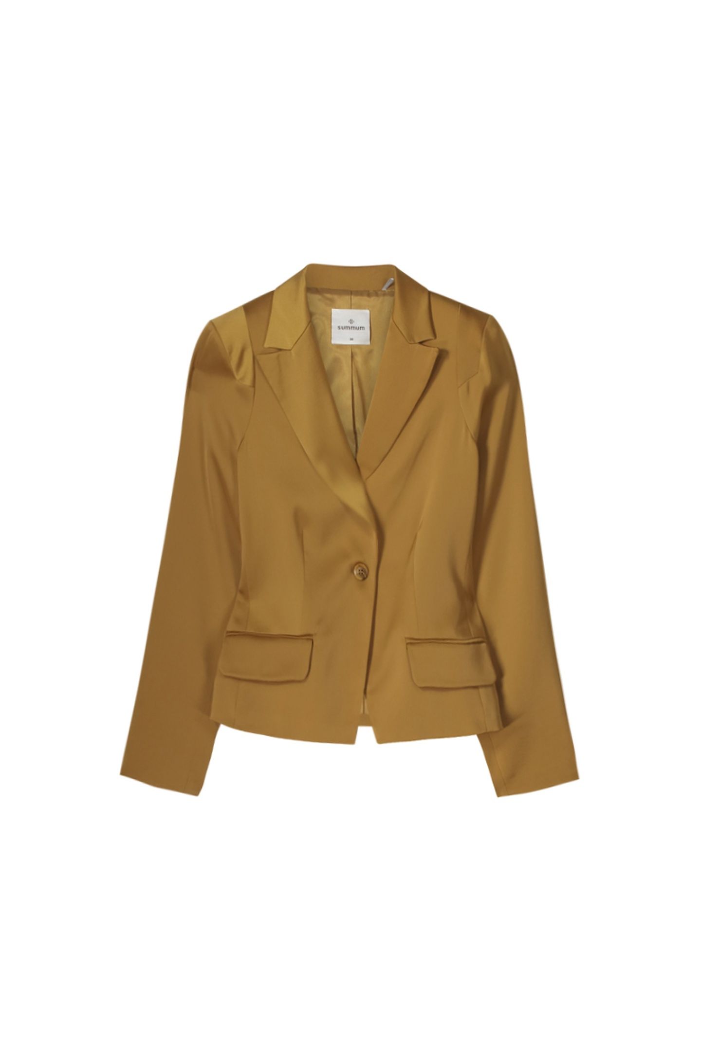 BLAZER CREPE VISCOSE BLEND CAMEL BROWN 2