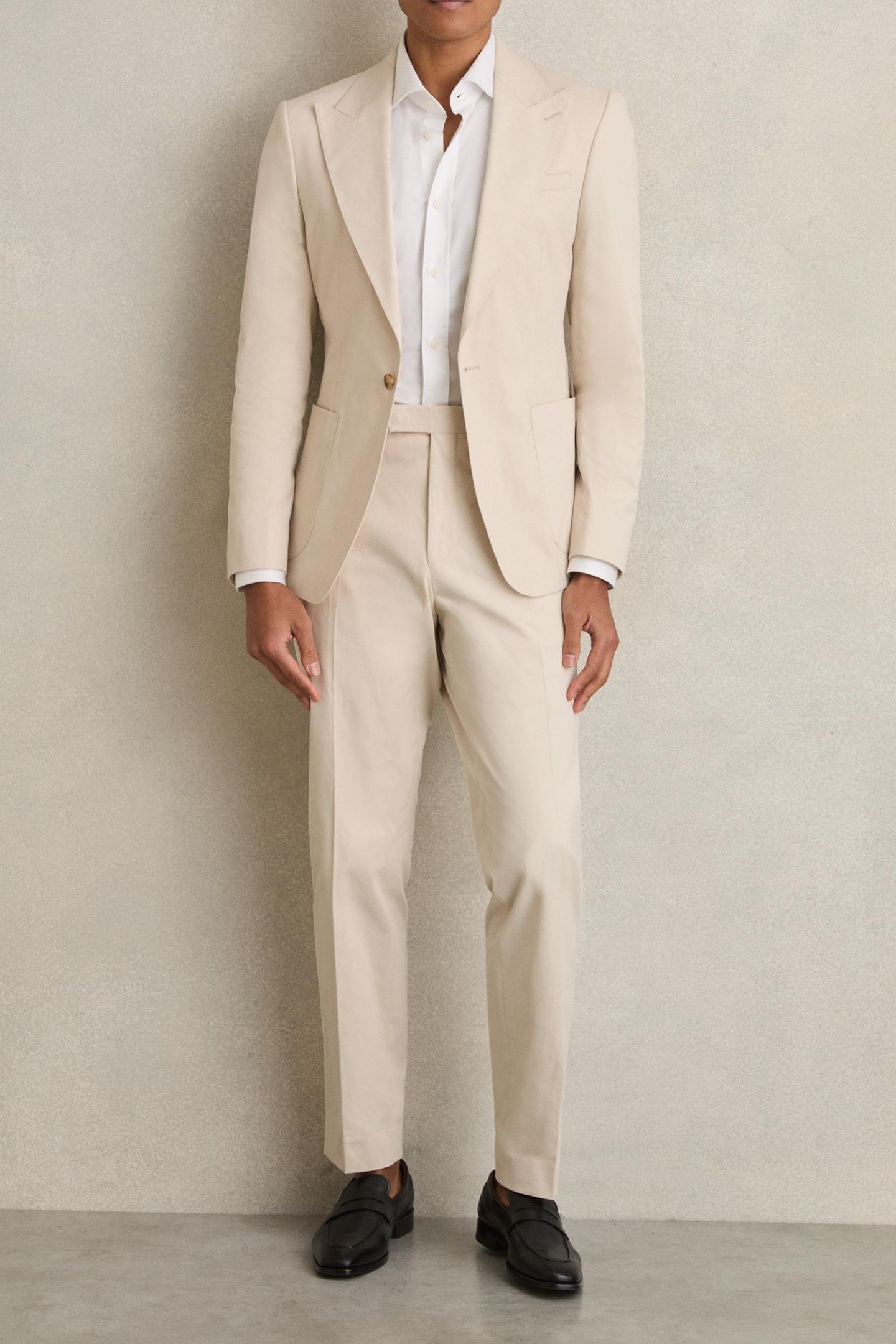 SB 1B PEAK COTTON BLAZER STONE 3