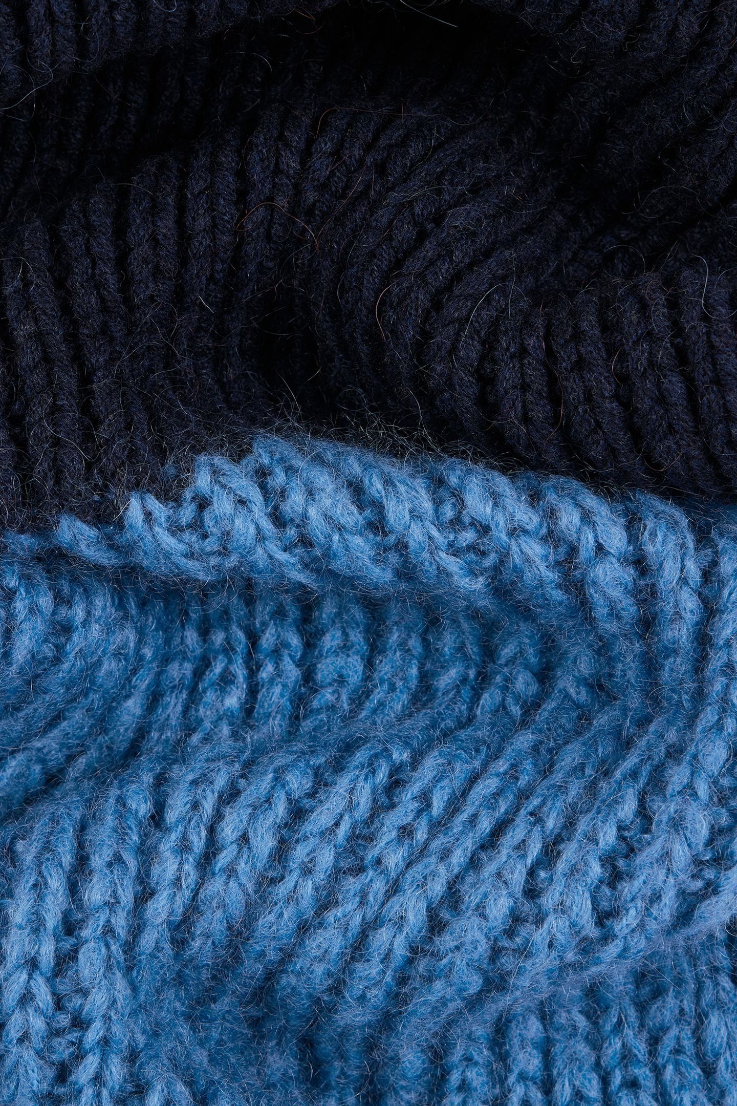 MEN SCARF MOHAIR NAVY 6