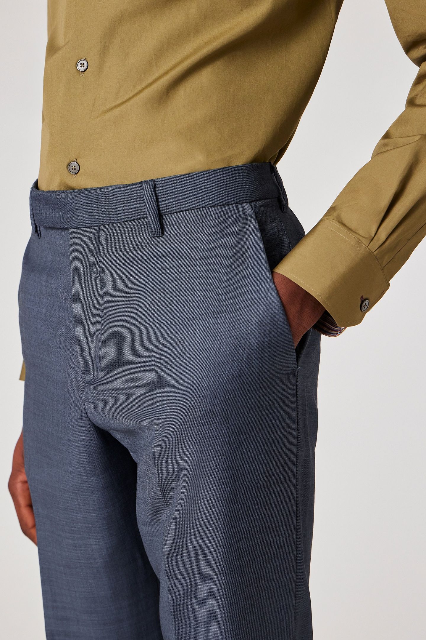 MENS TAILORED FIT 2 BUTTON SUIT BLUE 5
