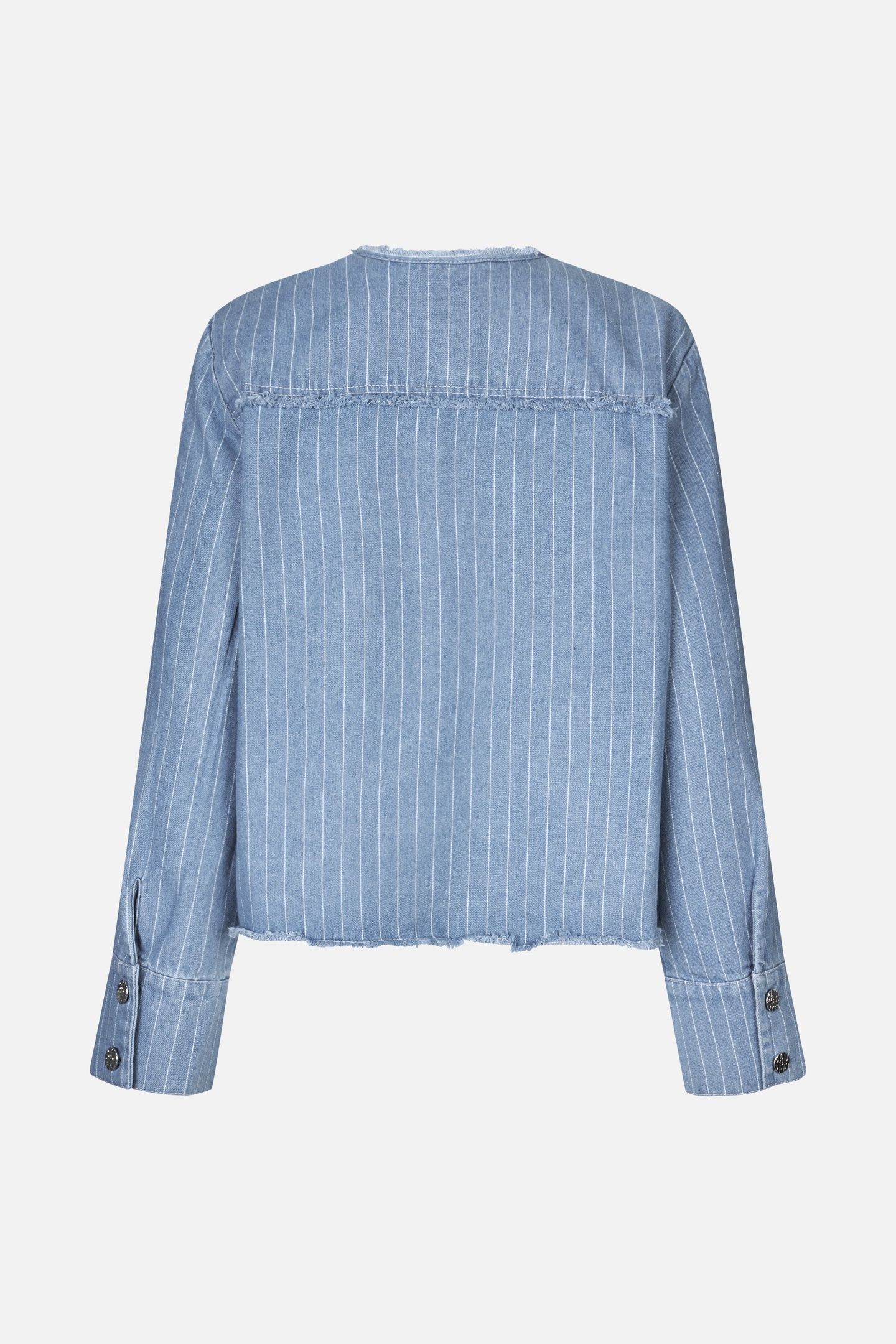 BO JACKET BLUE PINSTRIPE DENIM 4