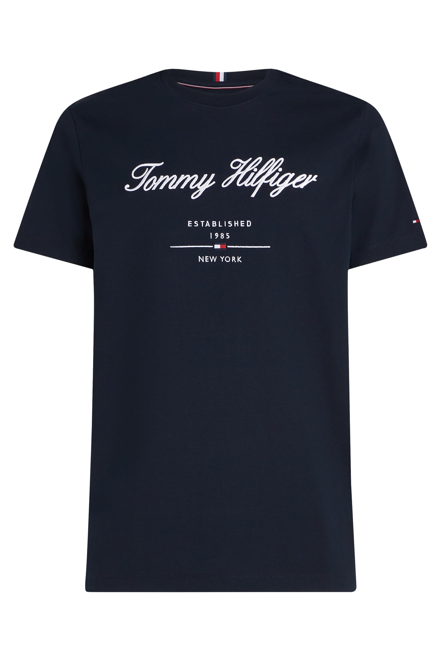 SCRIPT LOGO T-SHIRT NAVY BLUE 4