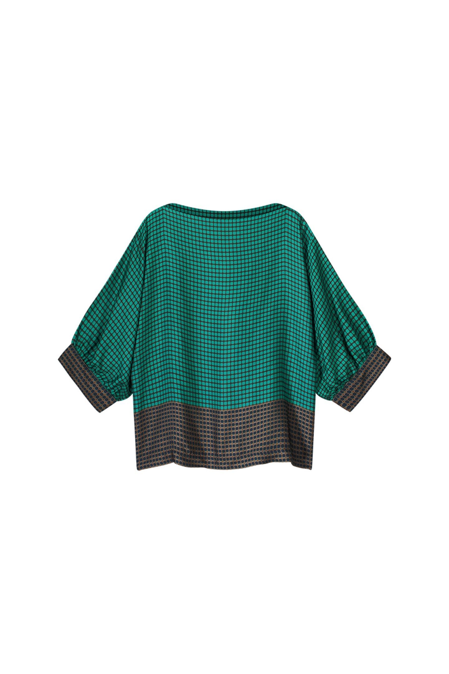 TOP BORDER PRINT PEACOCK 3