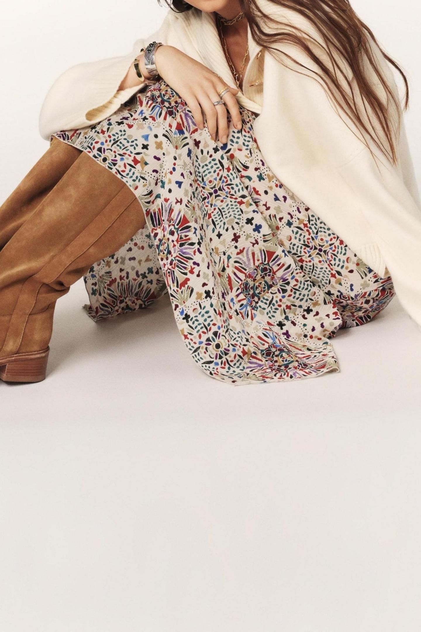 MID-LENGTH SKIRT BEIGE 3