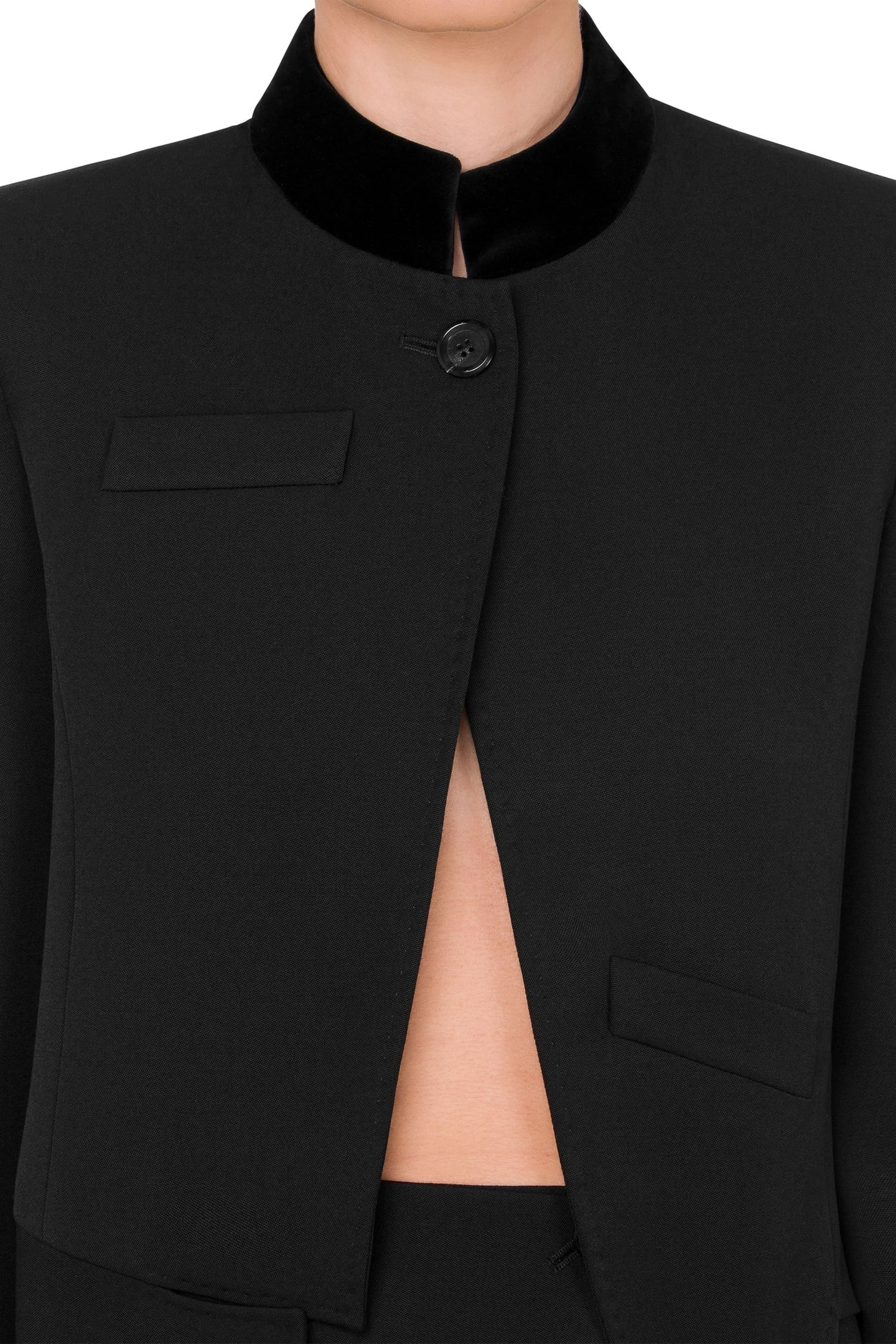 WOOL TWILL JACKET BLACK 4