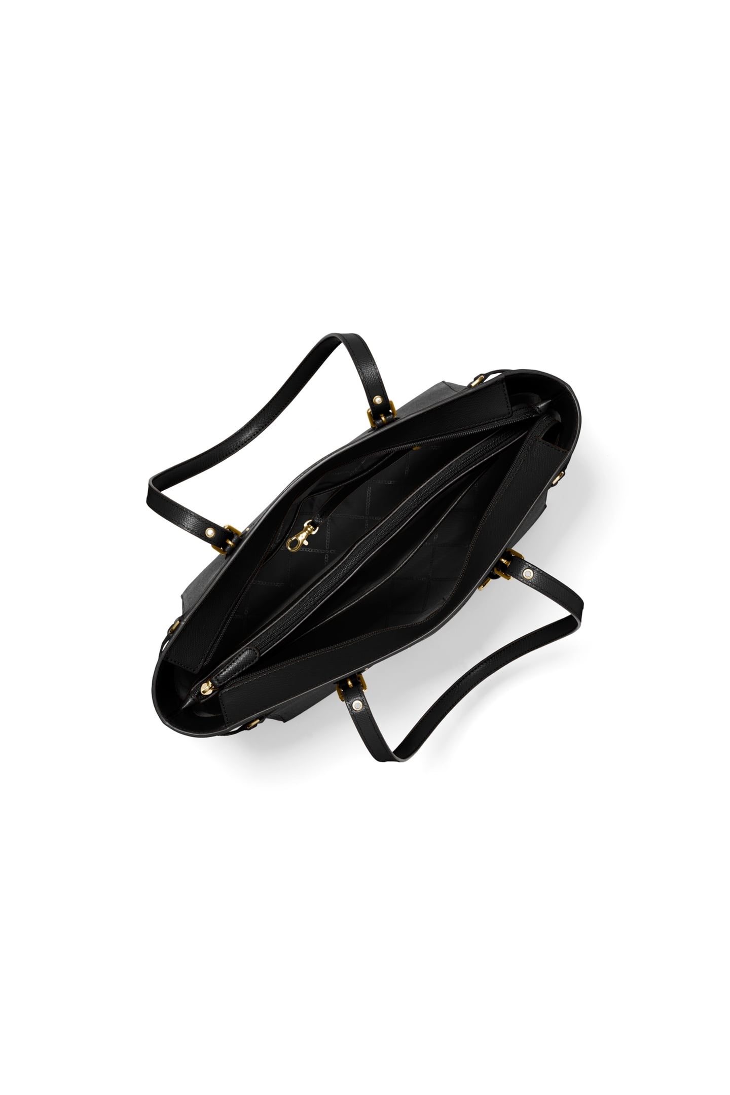 MEDIUM TOP ZIP TOTE BLACK 5