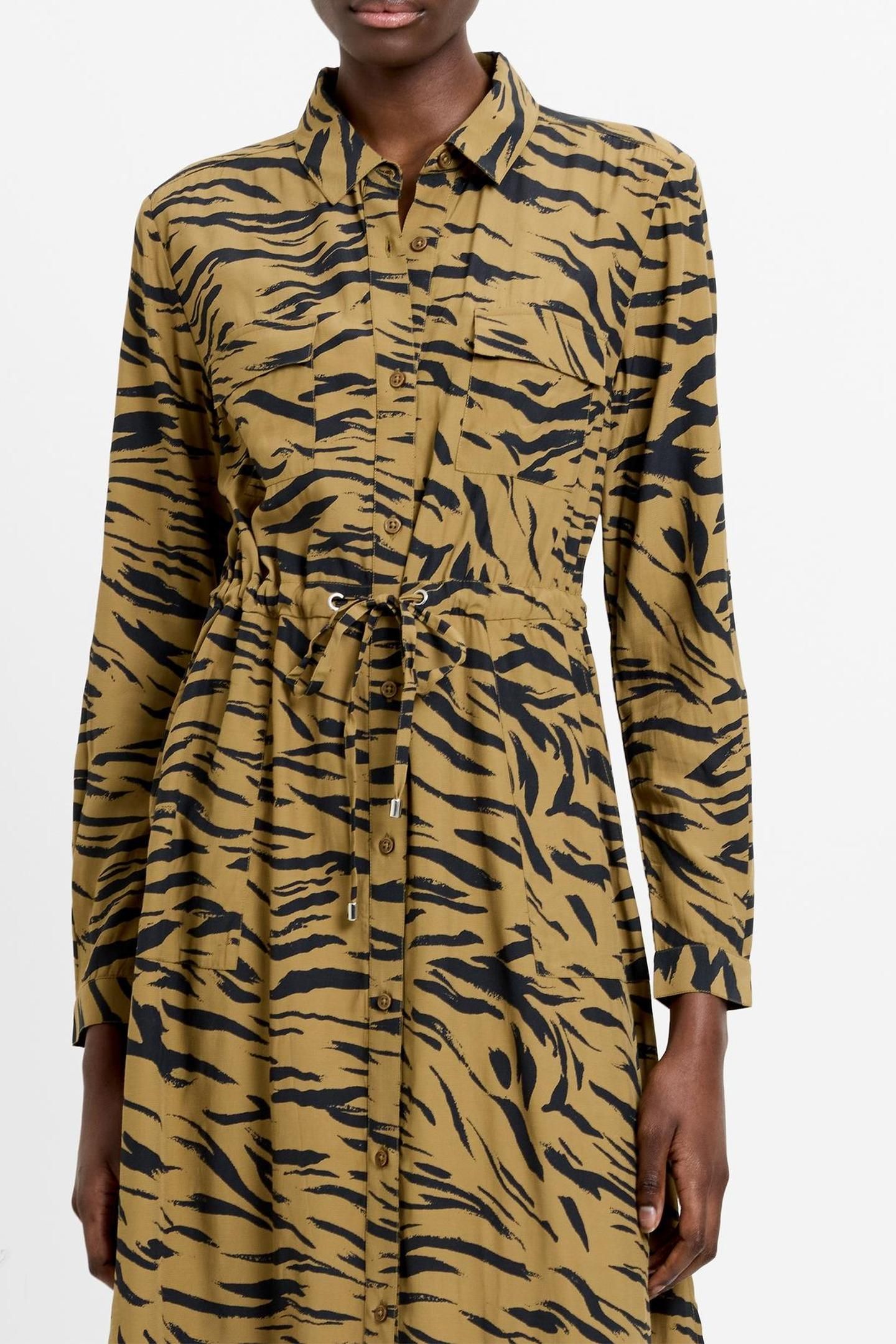 ADELINE DELPHINE SHIRT DRESS GOLDEN OLIVE SIZE [14] GOLDEN O 4