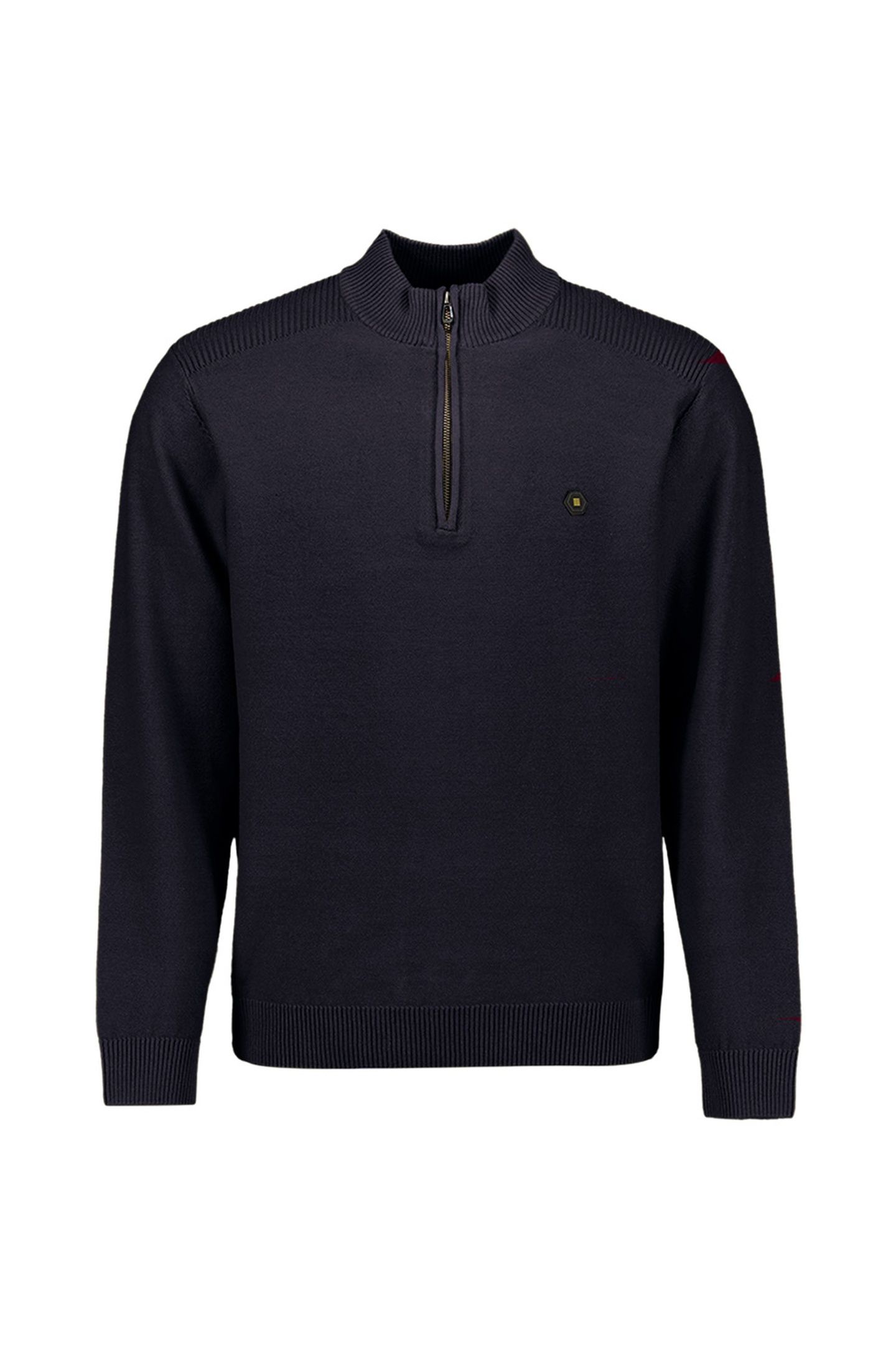 PULLOVER HALF ZIP SHOULDER DETAIL DARK NIGHT 1