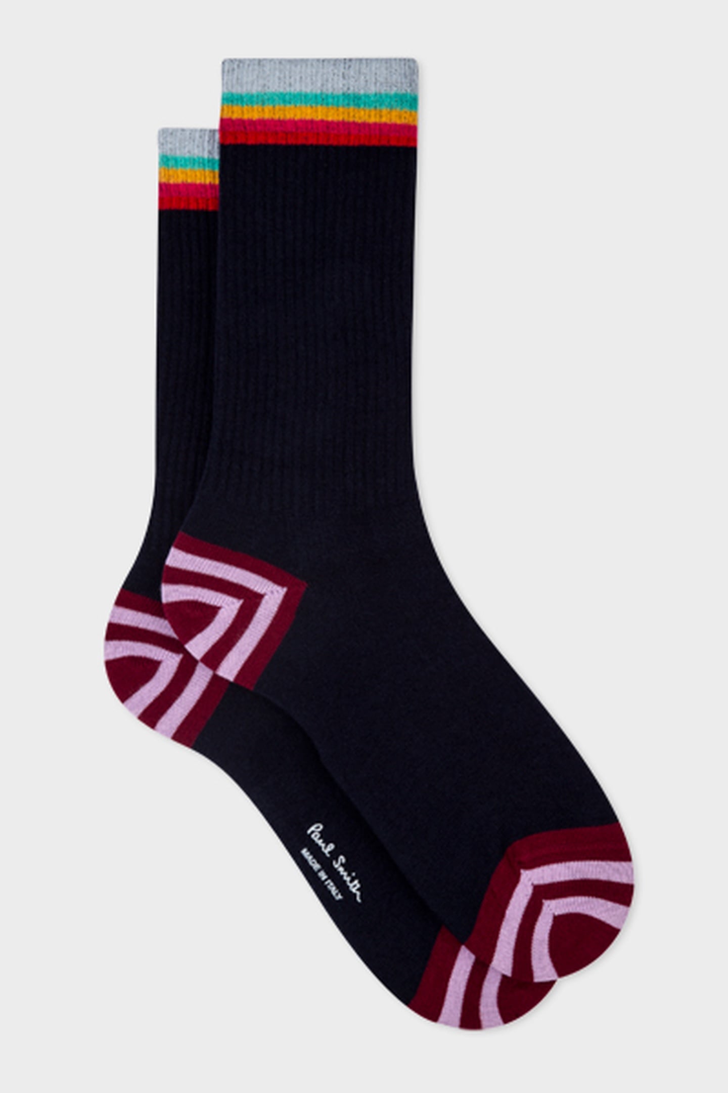 WOMEN SOCK ALMERIA STRIPE NAVY 1