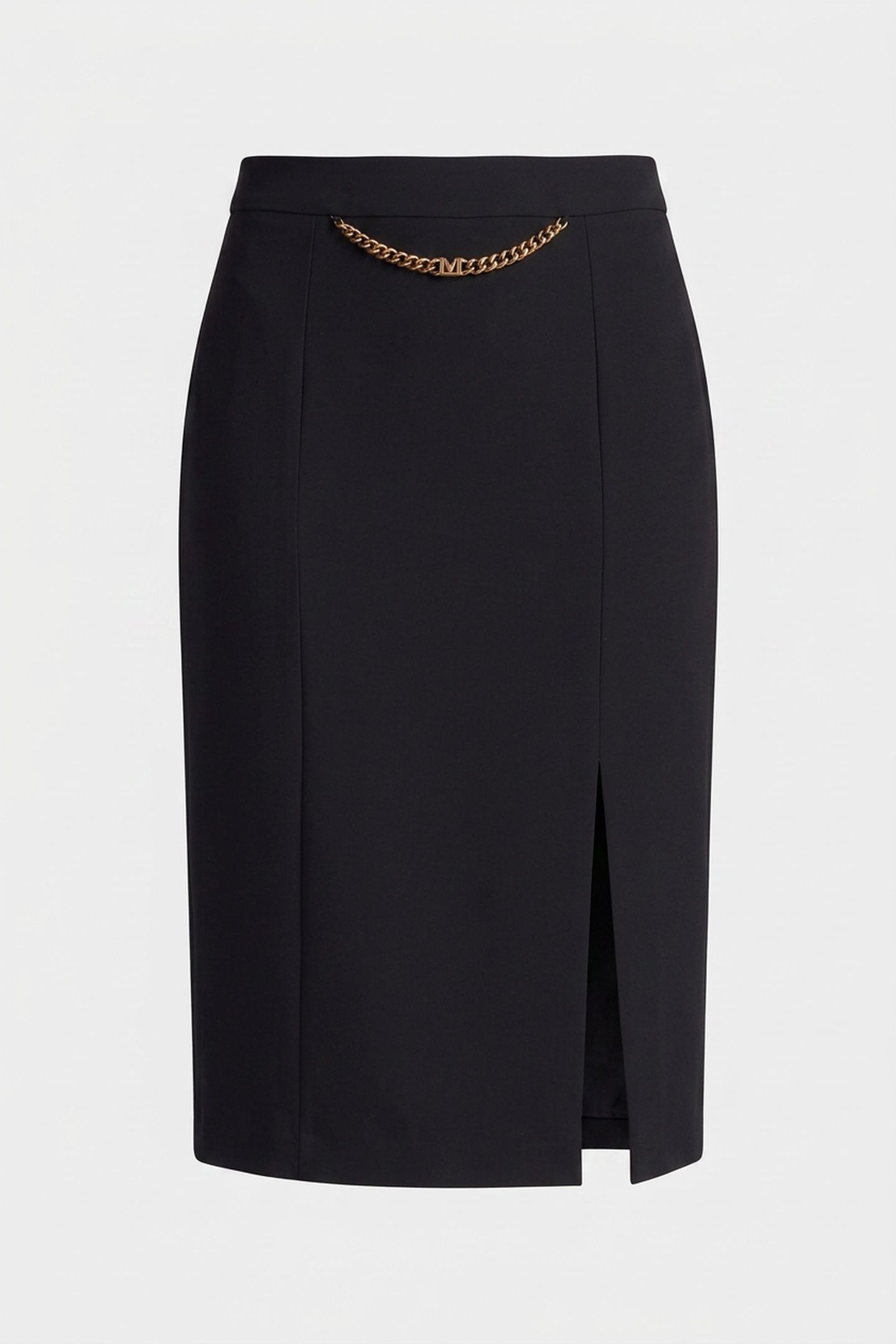 ELLA W/CHAIN MIDI SK JET BLACK A996 3