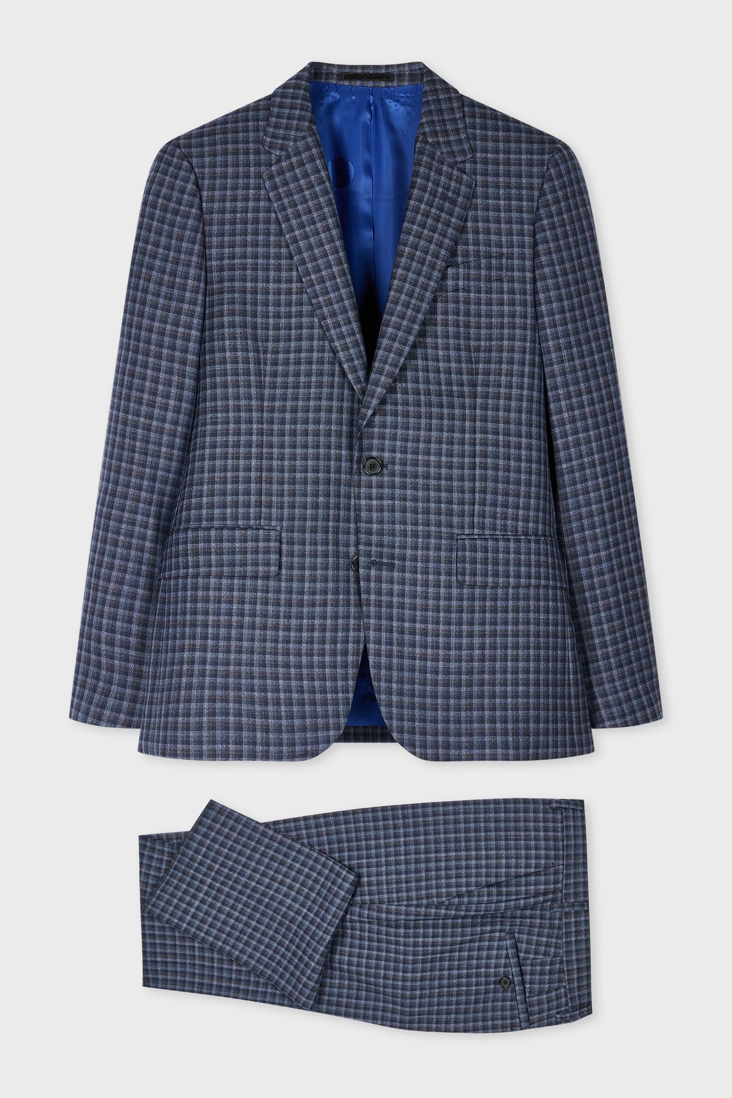 MENS TAILORED FIT 2 BUTTON SUIT NAVY 1
