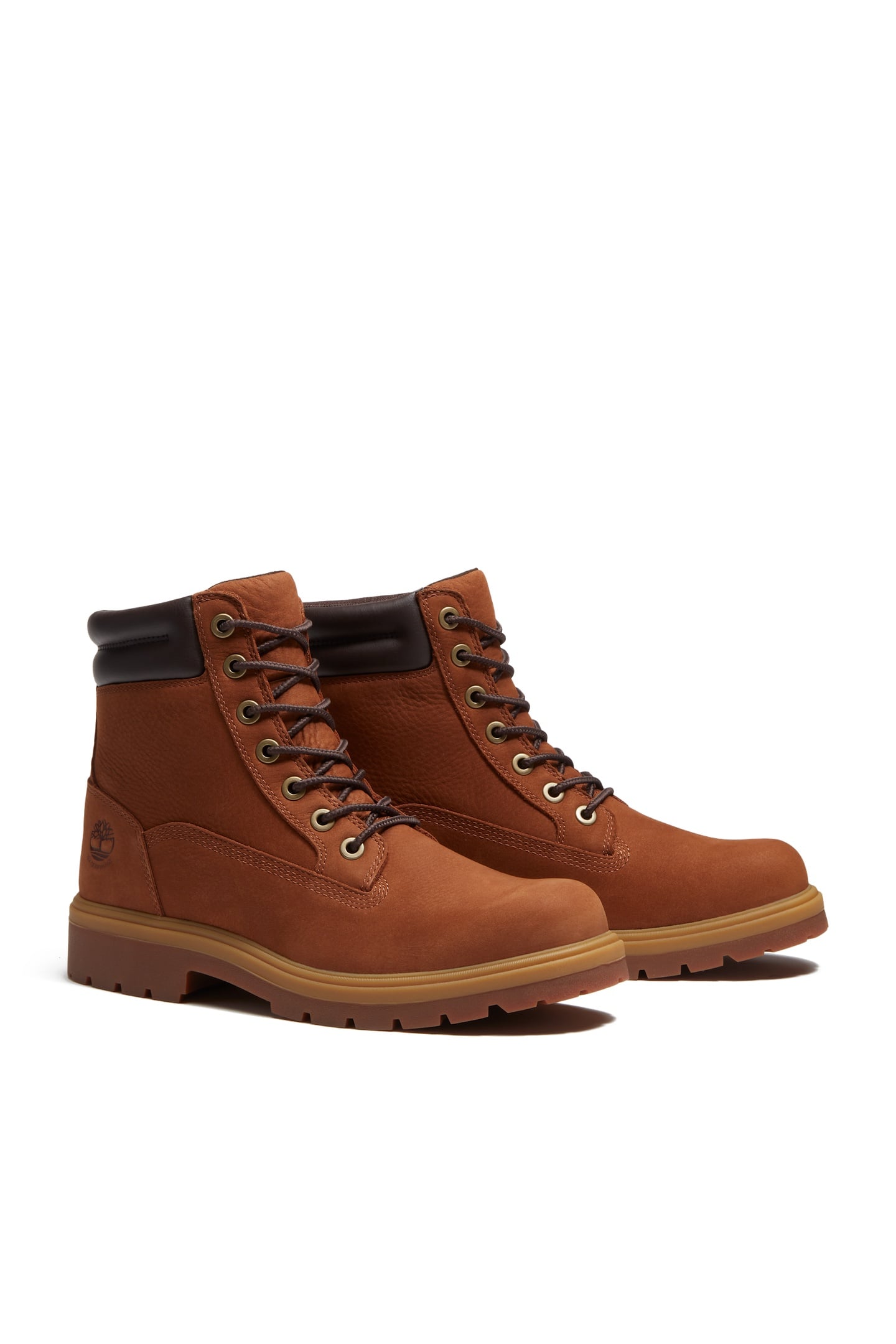 6 INCH LACE UP WATERPROOF BOOT RUST NUBUCK 2