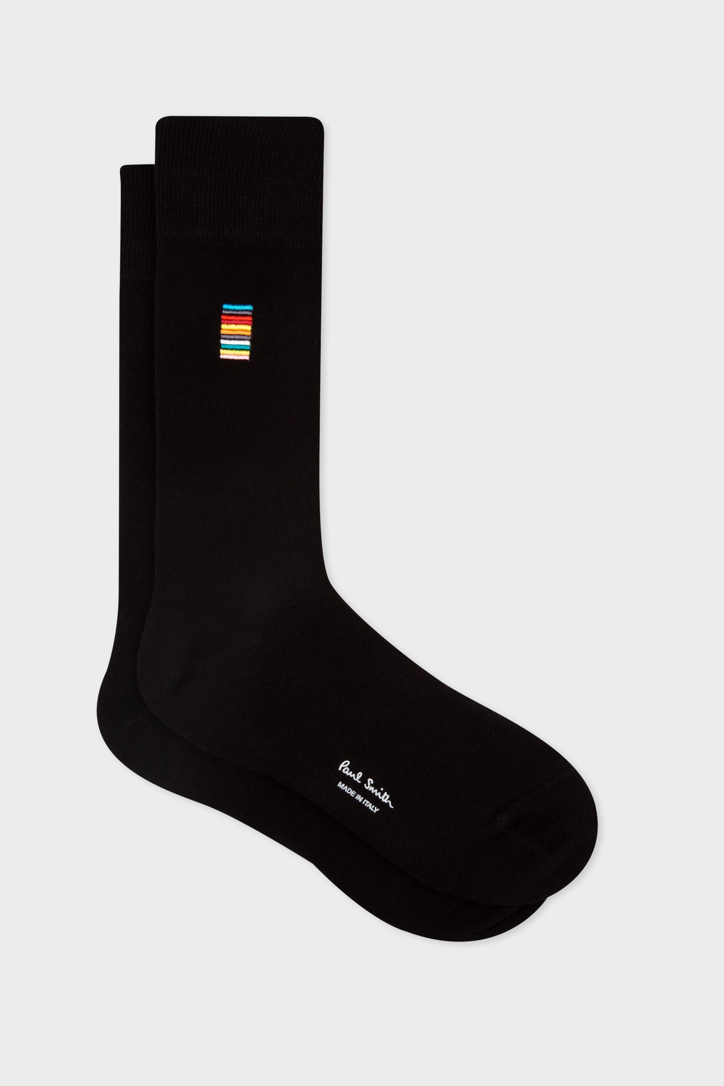 MEN SOCK ALFIE SIGN EMB BLACK 2