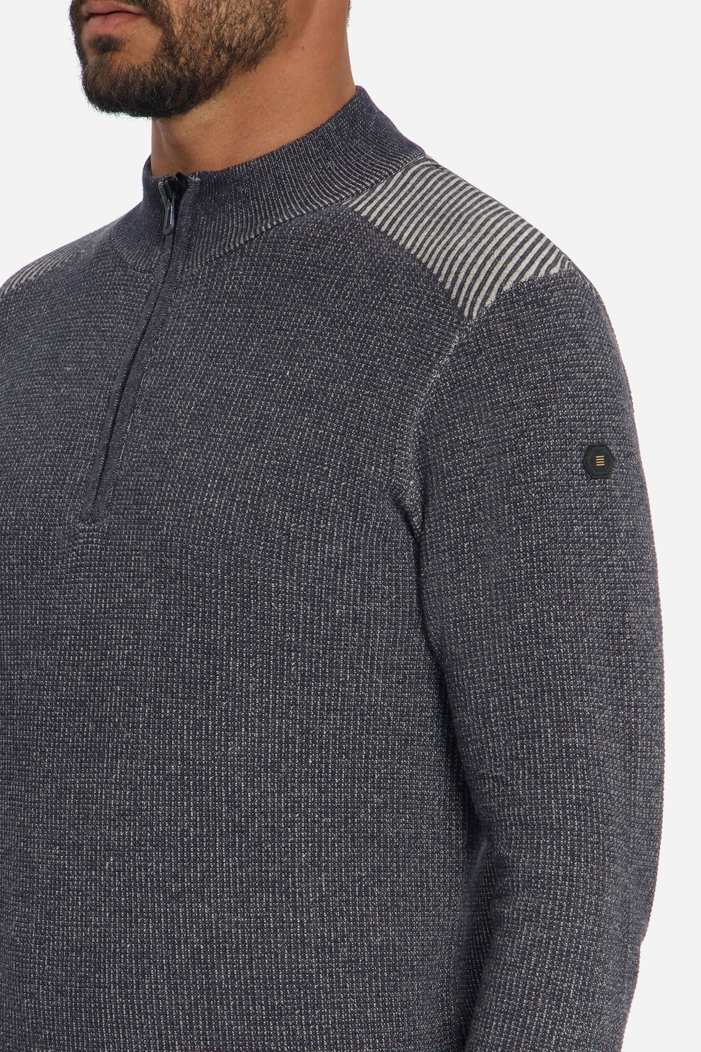 PULLOVER HALF ZIP PLATED DARK NIGHT 7