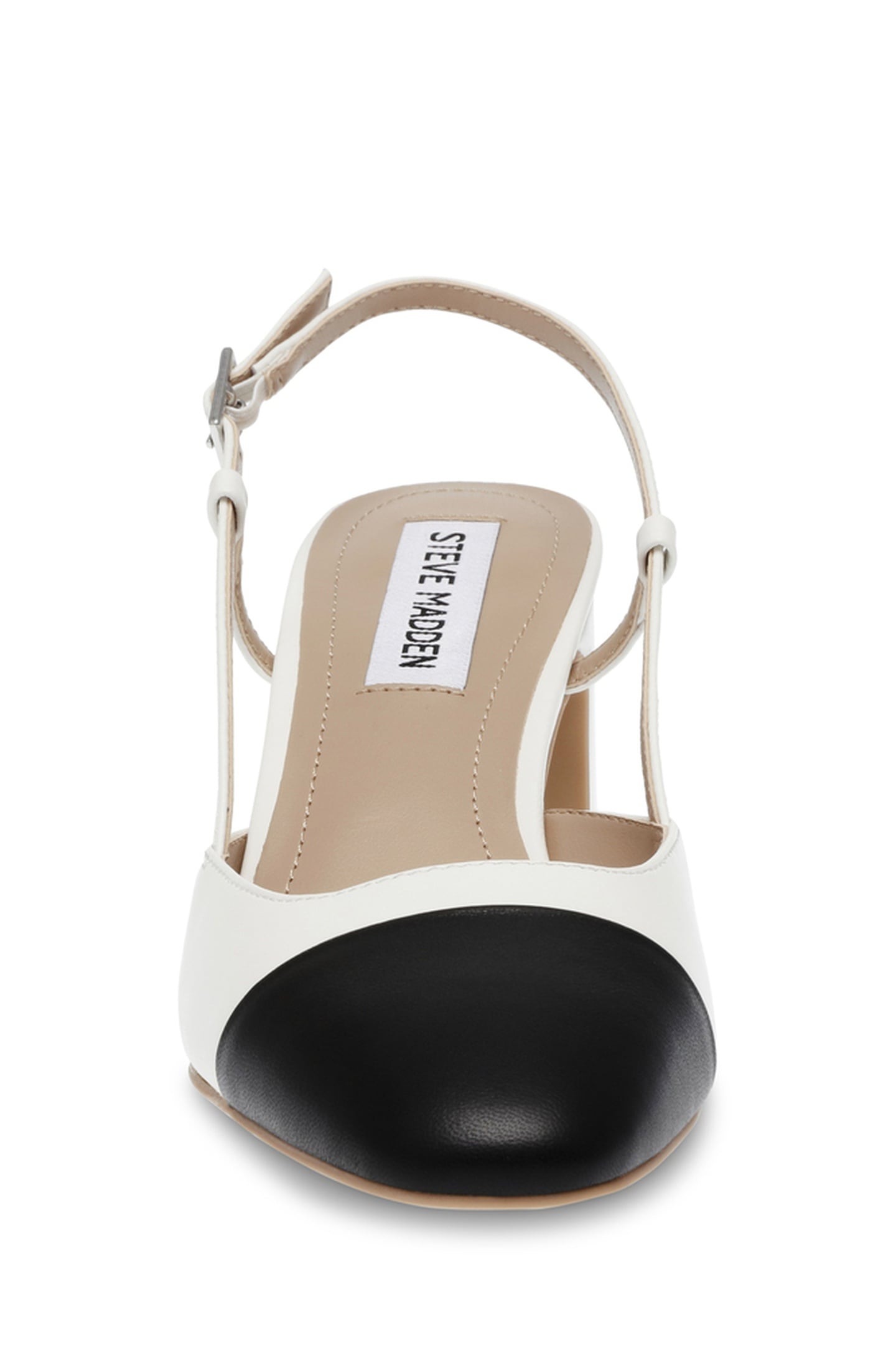 ZEINA PUMPS COCONUT MILK/BLACK 6