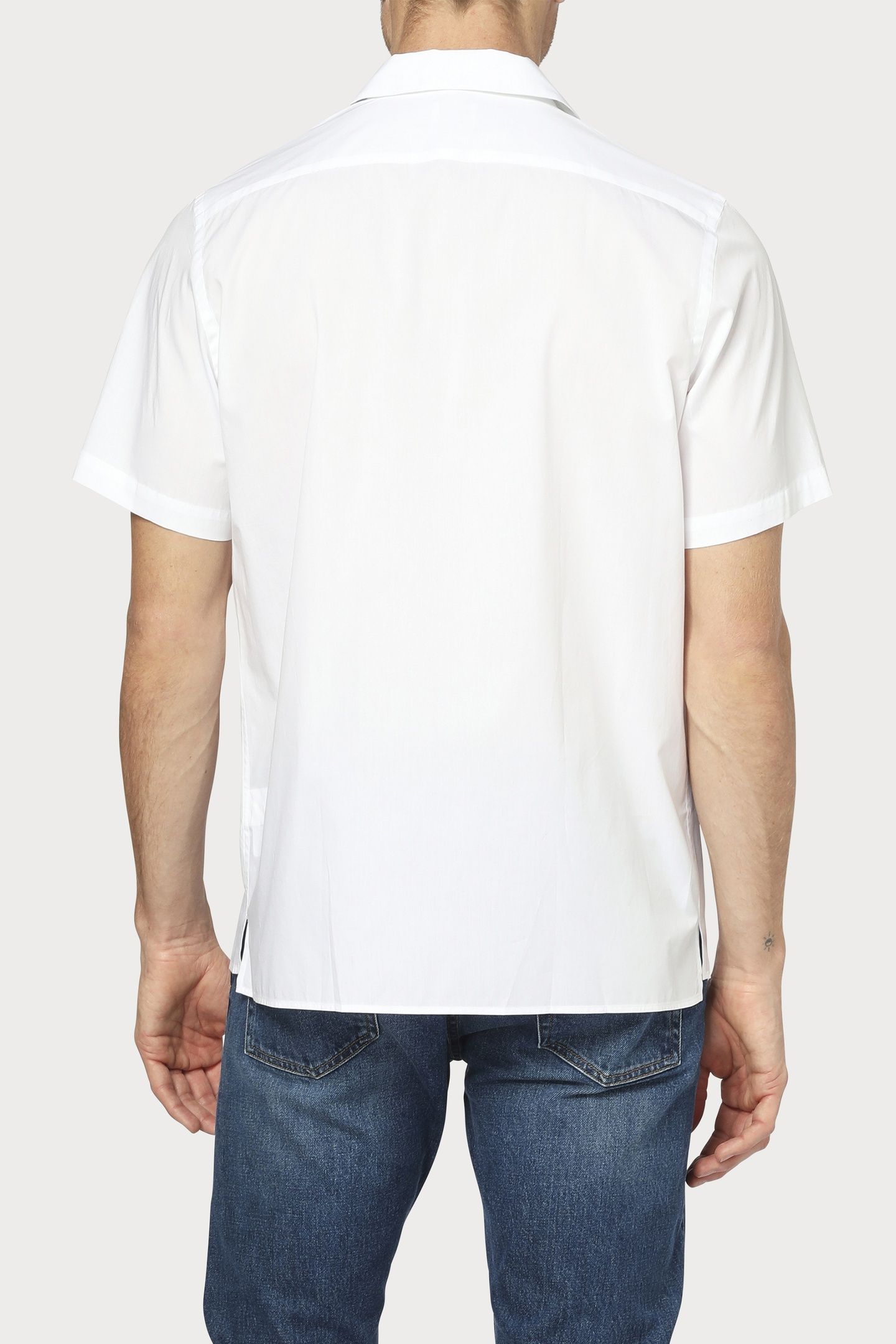 MENS SS CASUAL FIT SHIRT WHITE 2
